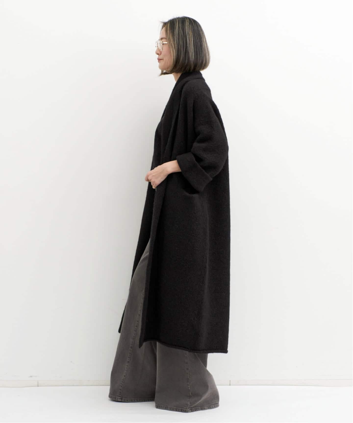 LAUREN MANOOGIAN/ローレン マヌージアン】LONG SHAWL CARDIGAN