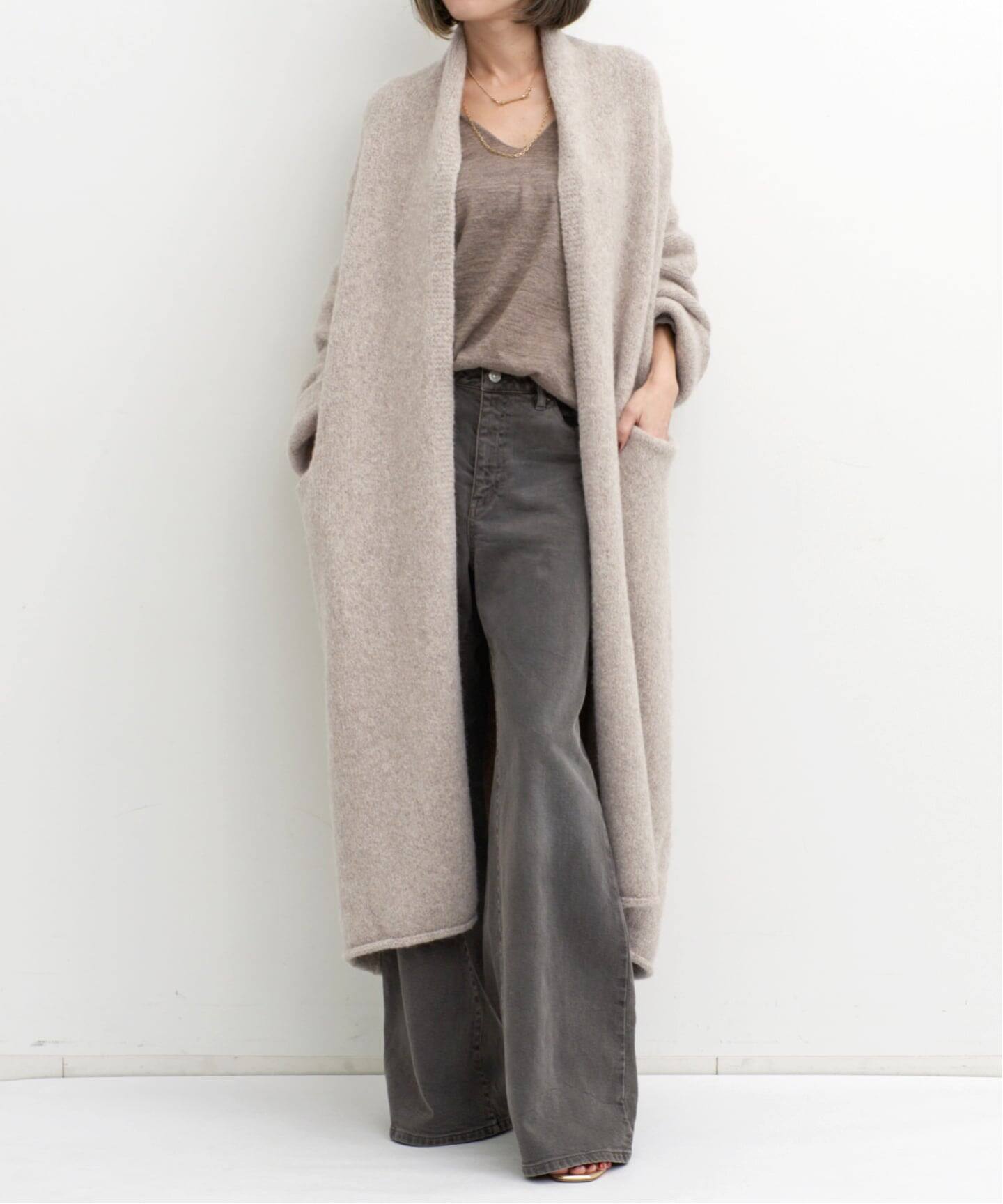 LAUREN MANOOGIAN/ローレン マヌージアン】LONG SHAWL CARDIGAN 