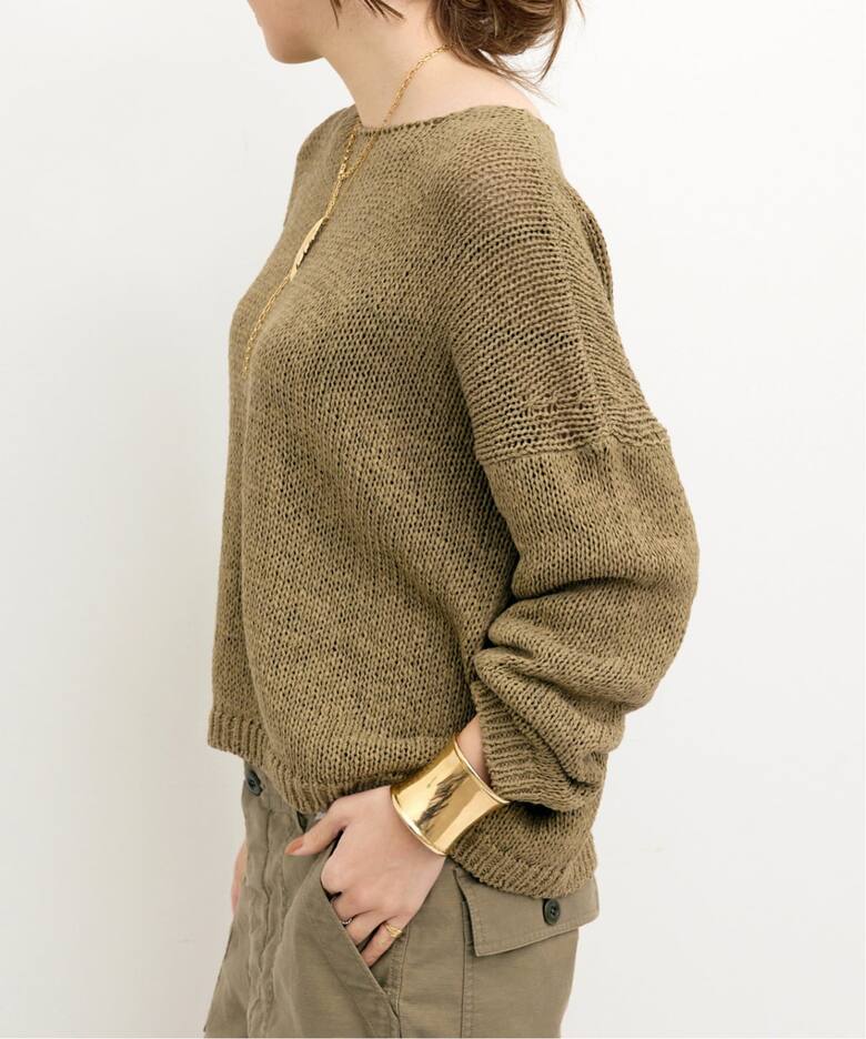 ROBERTO COLLINA/ロベルト コリーナ】 BOAT NECK KNIT（ニット 