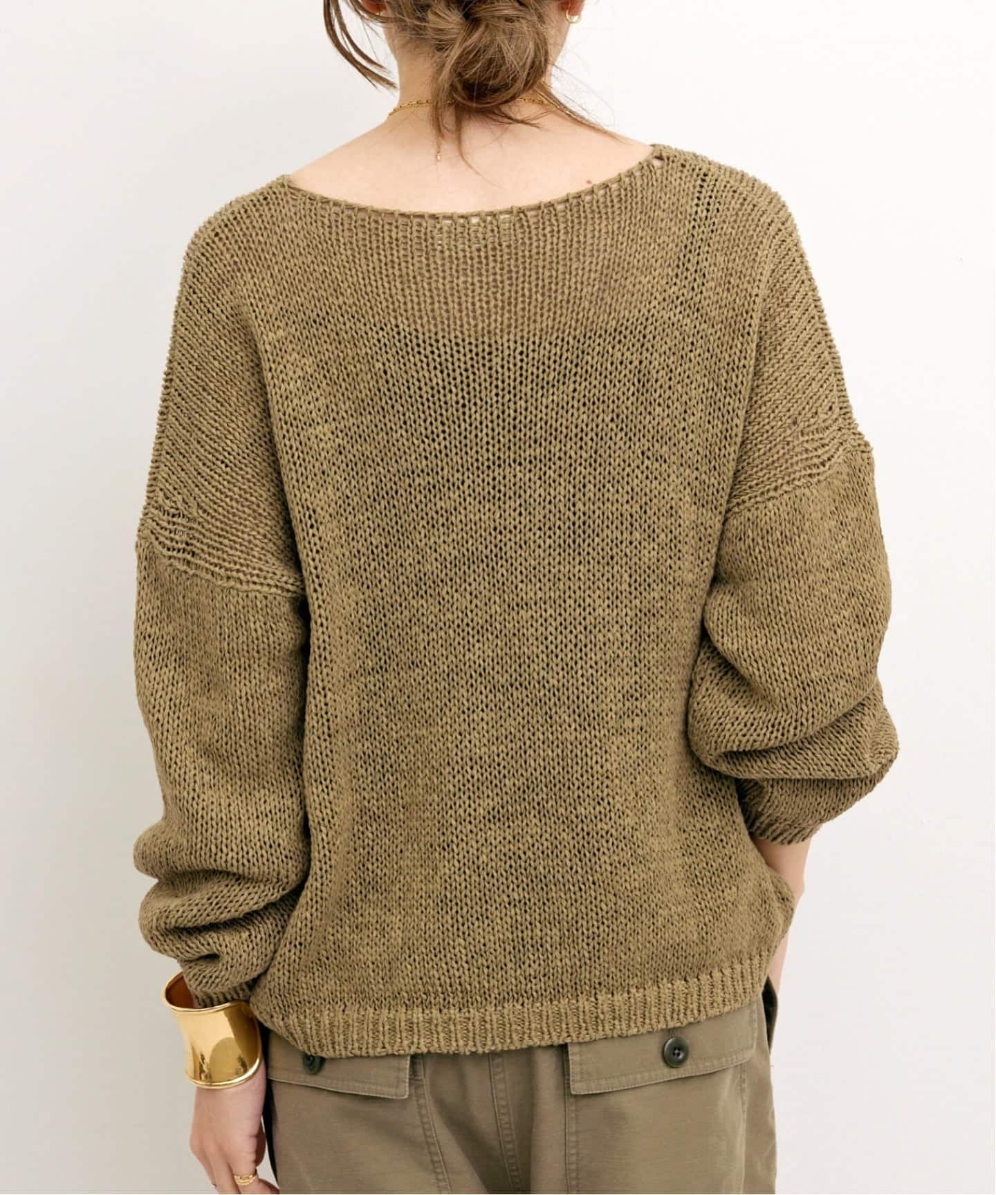 ROBERTO COLLINA/ロベルト コリーナ】 BOAT NECK KNIT（ニット