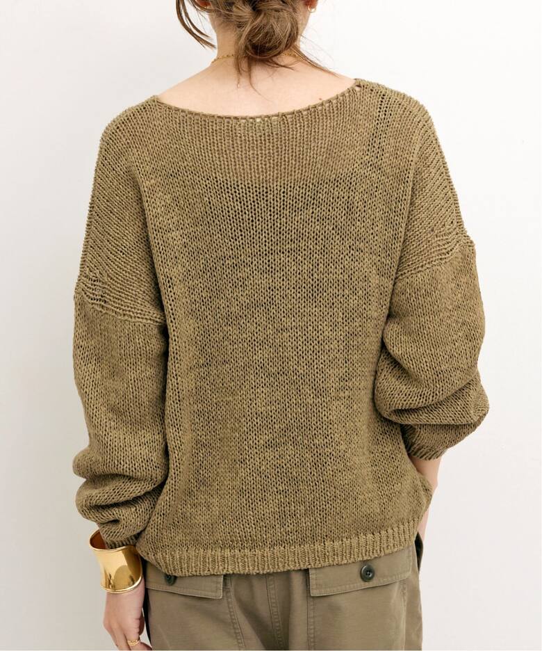 ROBERTO COLLINA/ロベルト コリーナ】 BOAT NECK KNIT（ニット 