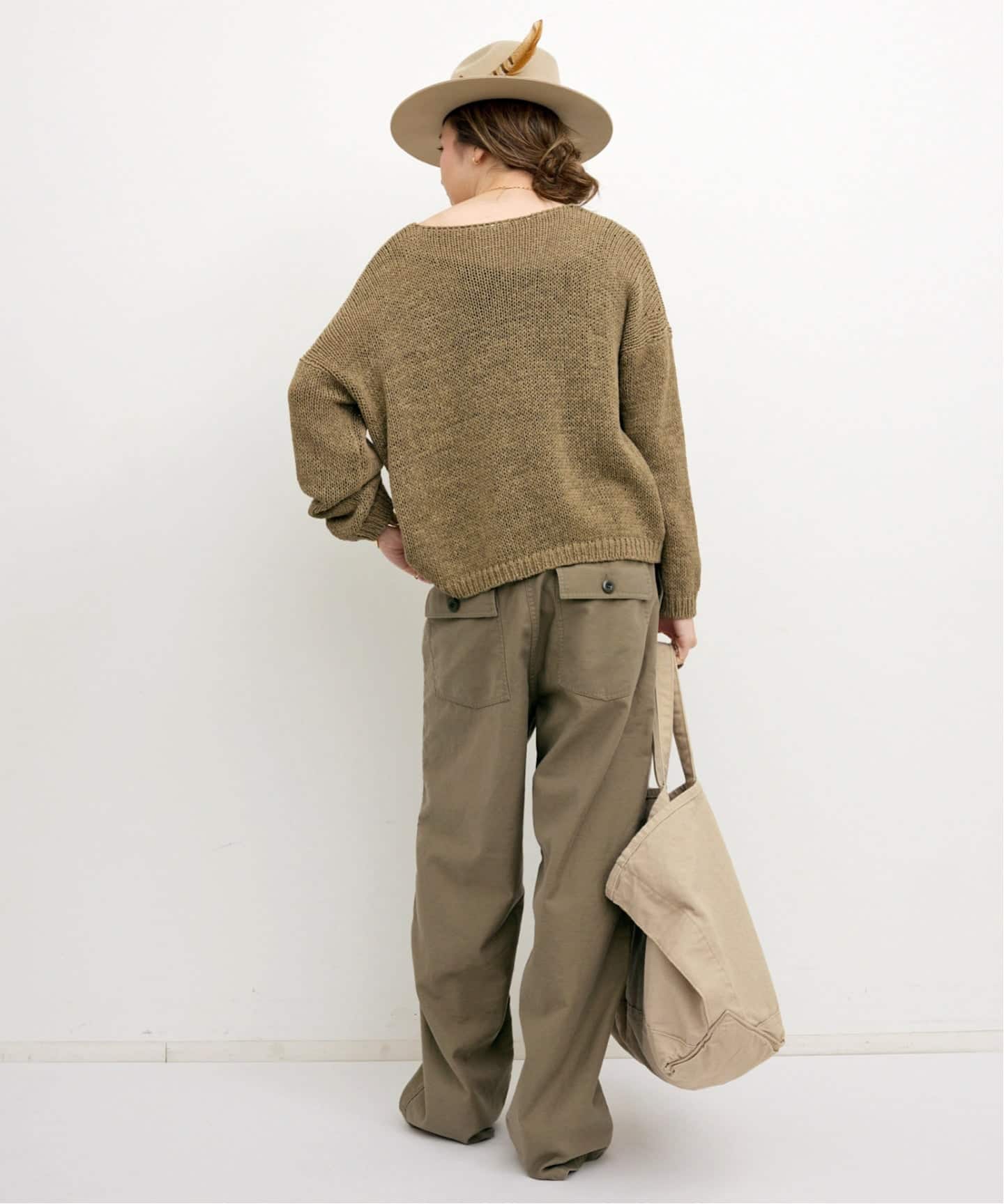 ROBERTO COLLINA/ロベルト コリーナ】 BOAT NECK KNIT（ニット