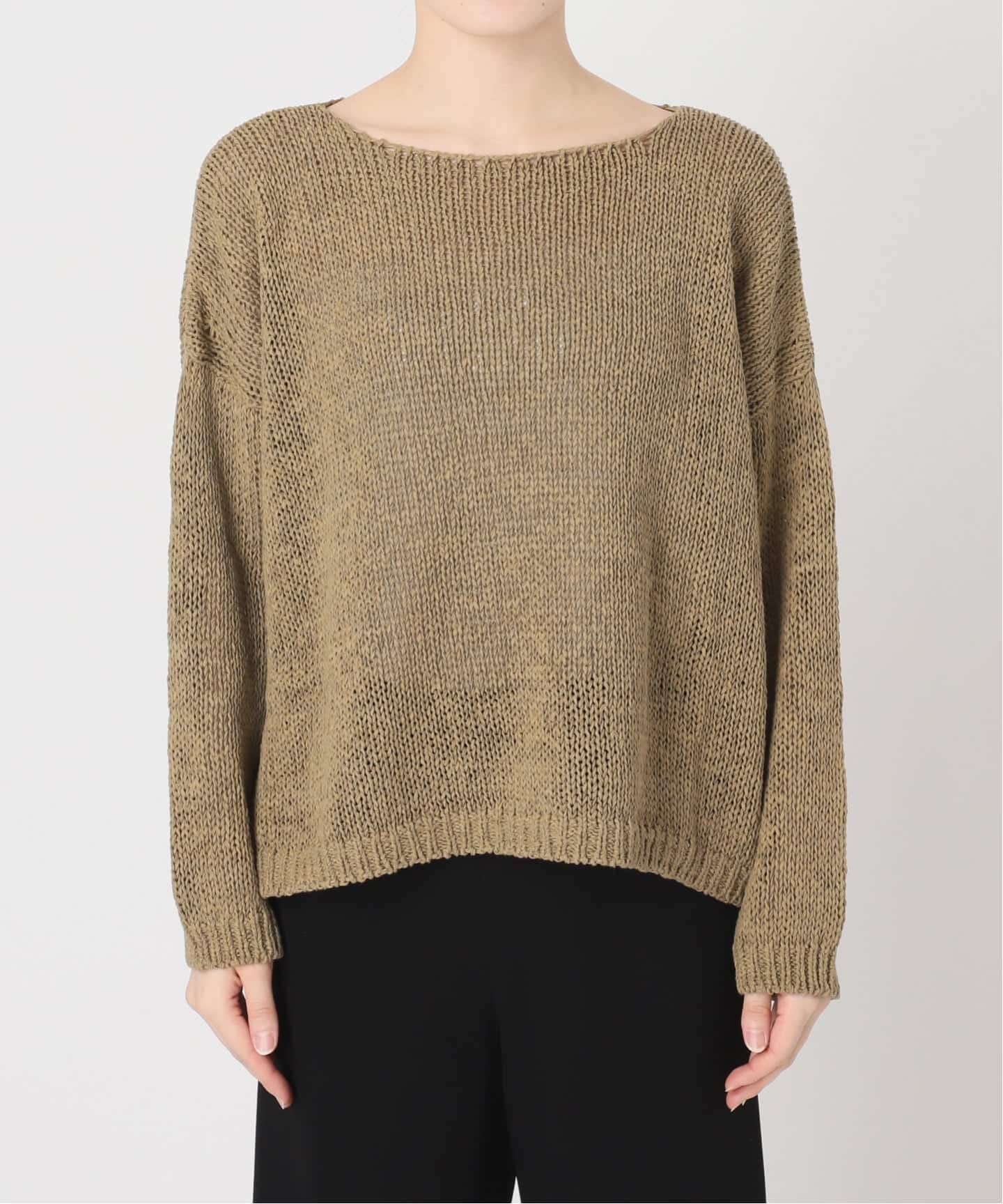 ROBERTO COLLINA/ロベルト コリーナ】 BOAT NECK KNIT（ニット