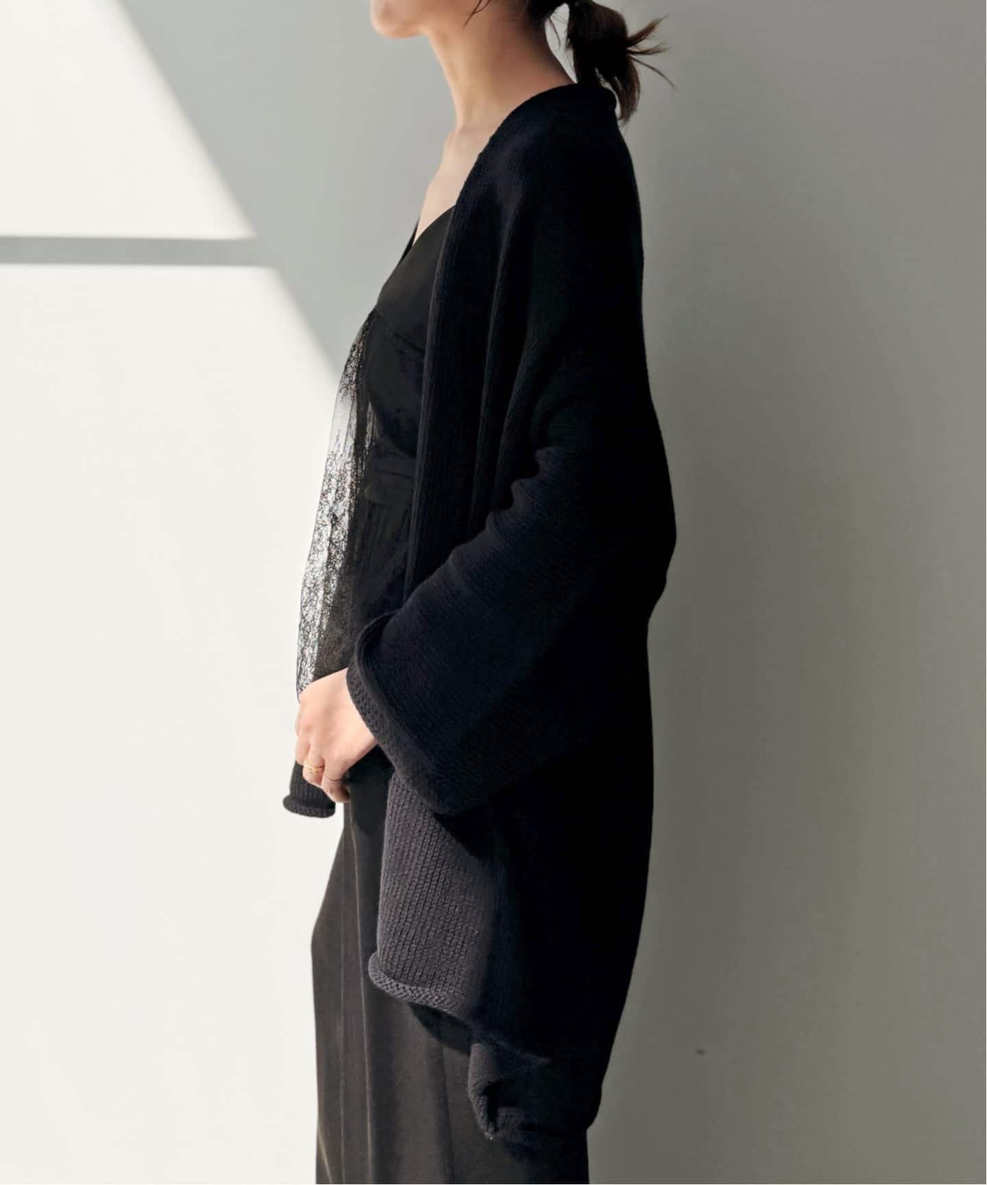 THANKSL'Appartement ローレンマヌージアン LAUREN MANOOGIAN/ローレン マヌージアン】 SHAWL CARDIGAN