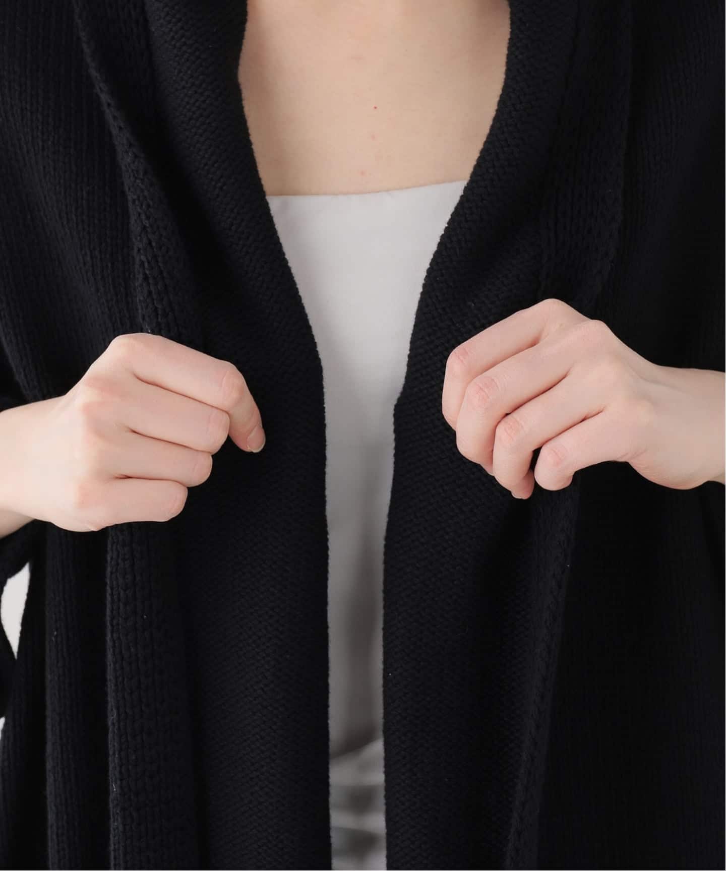 LAUREN MANOOGIAN/ローレン マヌージアン】 SHAWL CARDIGAN