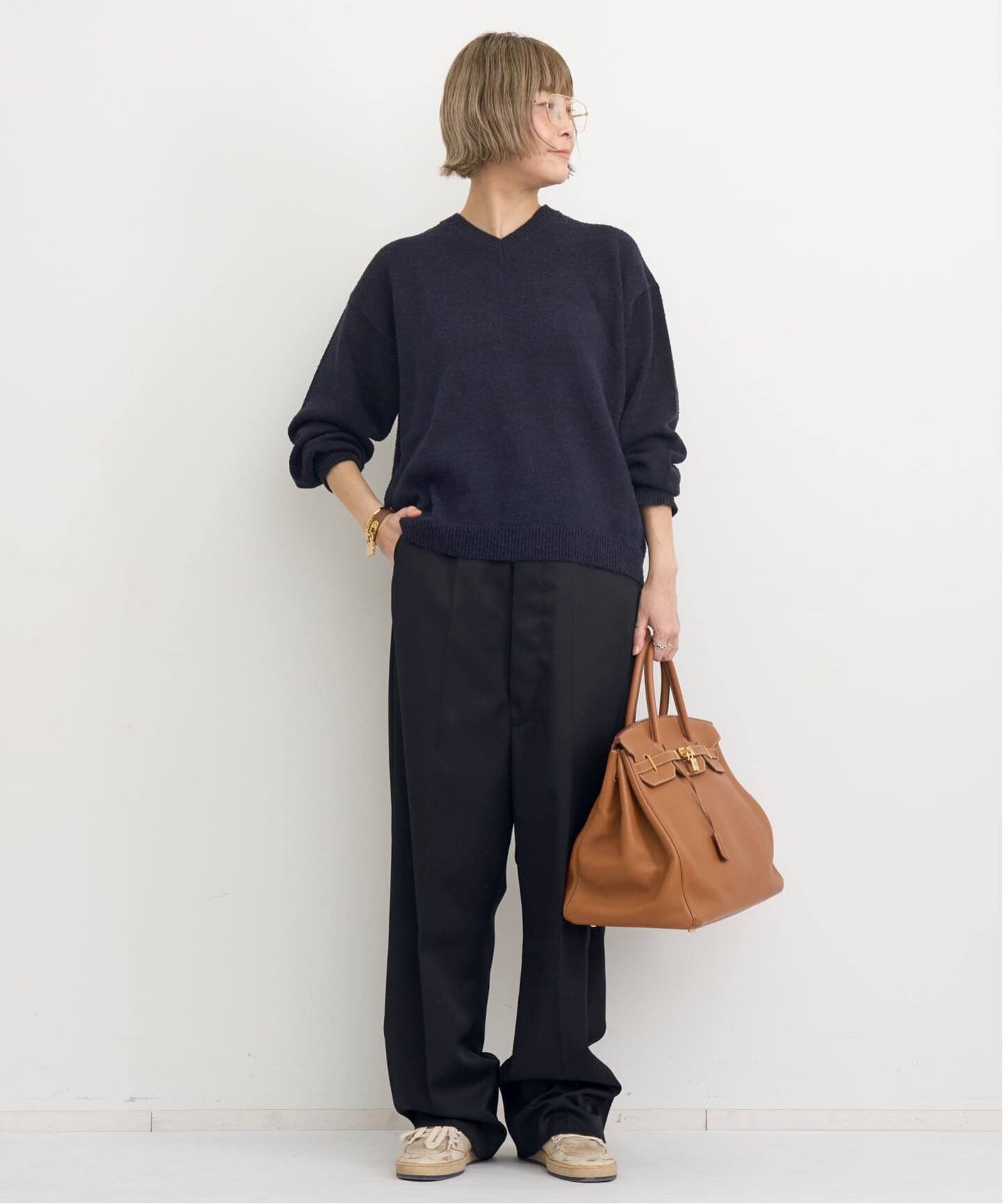 MAISON MARGIELA/メゾン マルジェラ】 V NECK KNIT（ニット／セーター