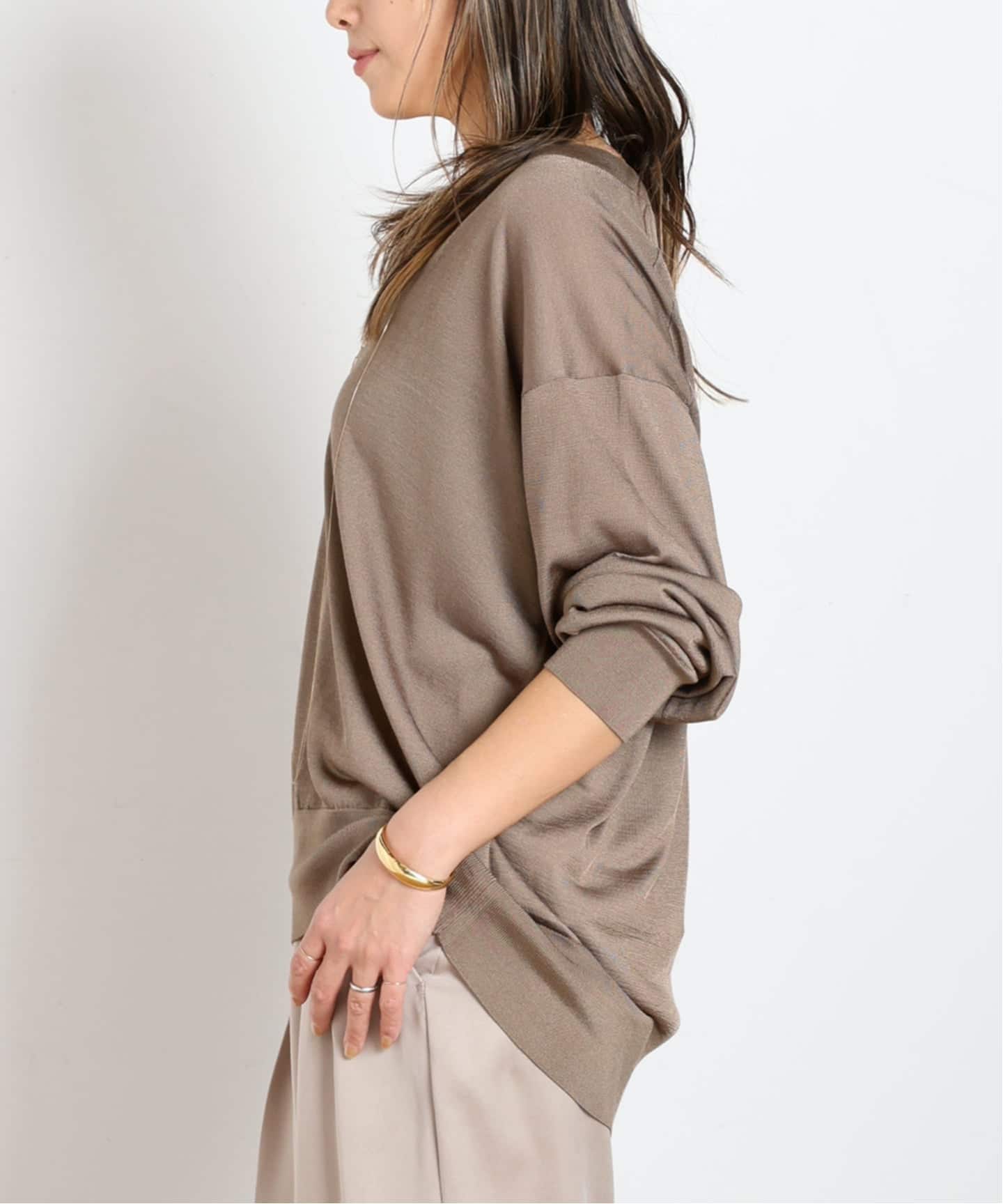 予約》ライトディープVネックニット（ニット／セーター）｜AP STUDIO