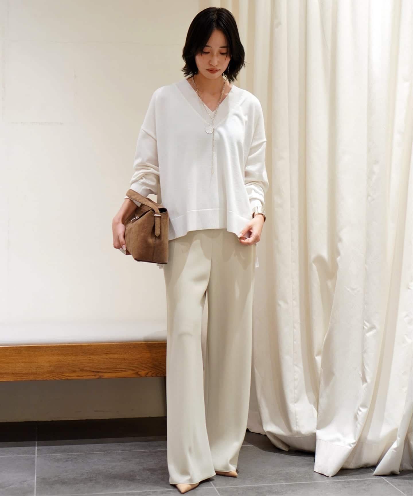 Lycee Vneck knit（ニット／セーター）｜AP STUDIO（エーピー