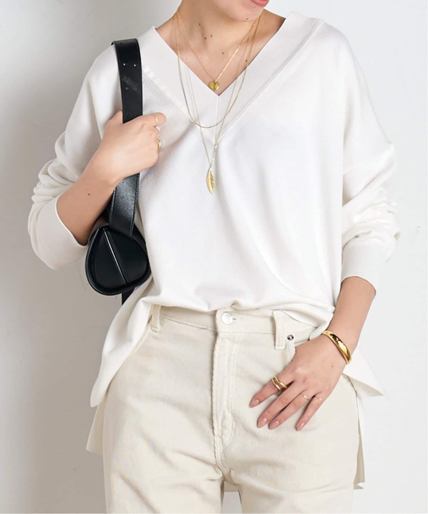 Lycee Vneck knit（ニット／セーター）｜AP STUDIO（エーピー