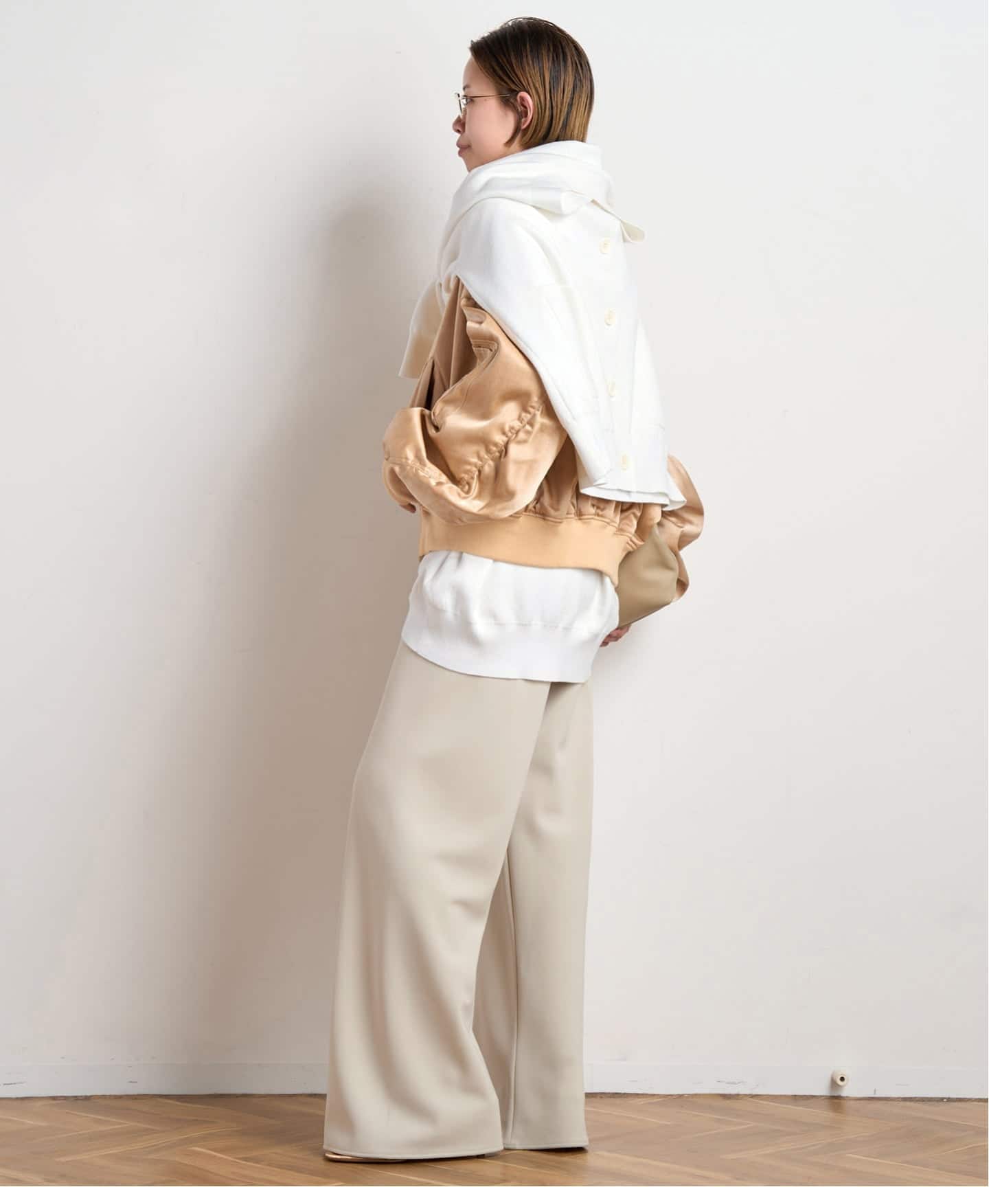 【新品】AP STUDIO コットンカシミヤリラックス プルオーバー 予約》コットンカシミヤリラックスプルオーバー（ニット／セーター