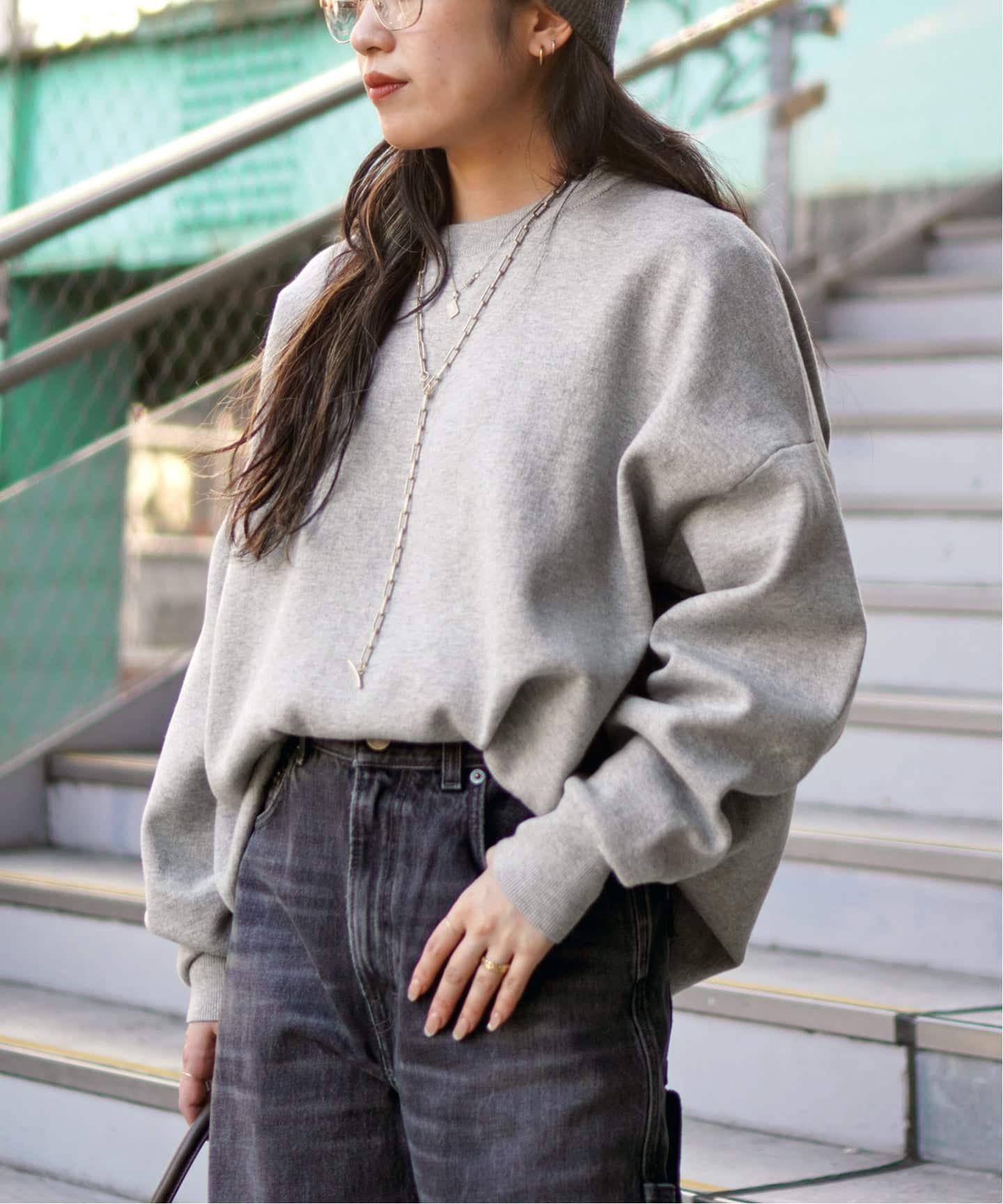 【新品】AP STUDIO コットンカシミヤリラックス プルオーバー 予約》コットンカシミヤリラックスプルオーバー（ニット／セーター