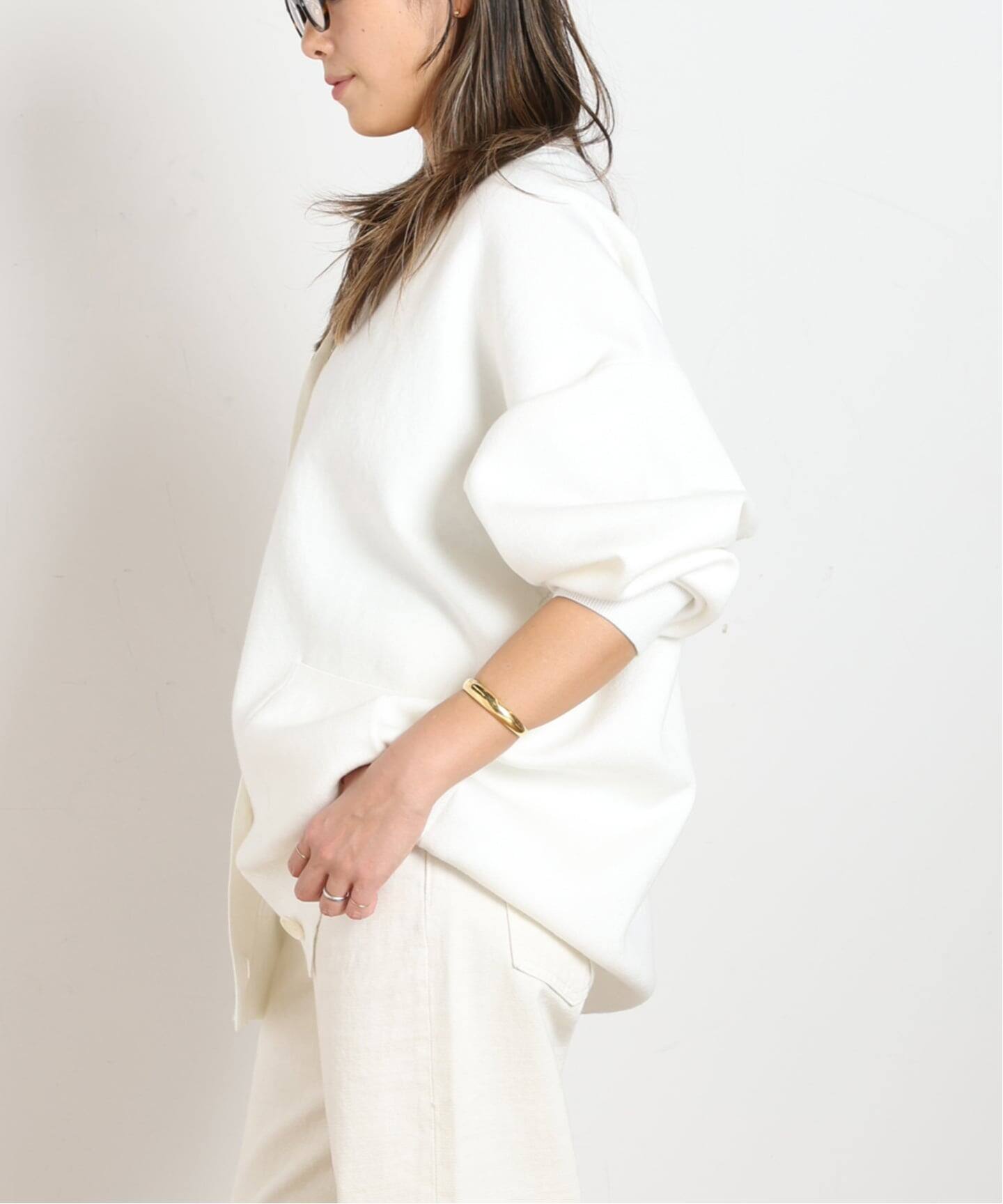 AP STUDIO コットンカシミヤリラックスカーディガン　ネイビー AP STUDIOコットンカシミヤリラックスカーディガンNAVY