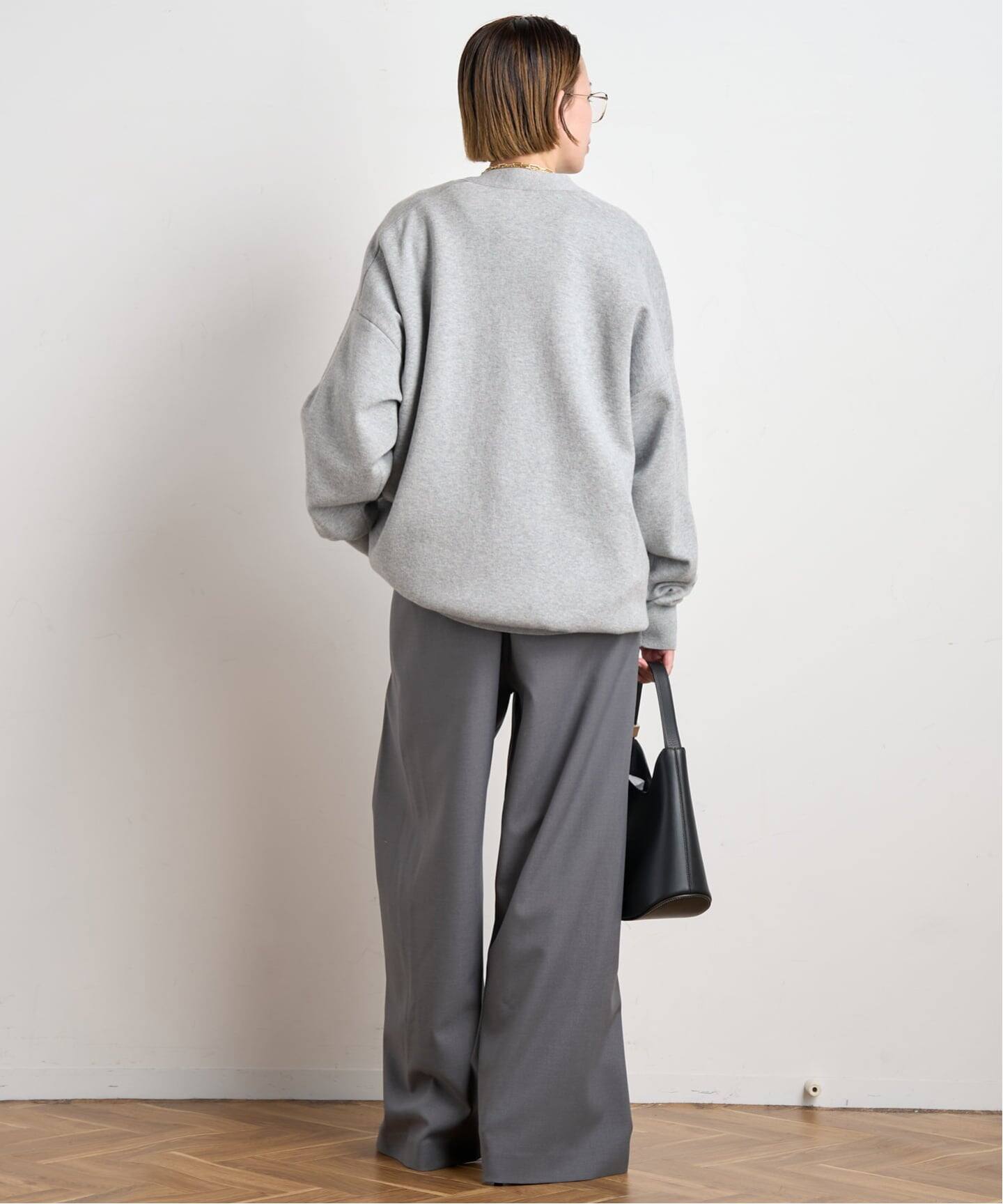 AP STUDIO コットンカシミヤリラックスカーディガン　ネイビー AP STUDIOコットンカシミヤリラックスカーディガンNAVY