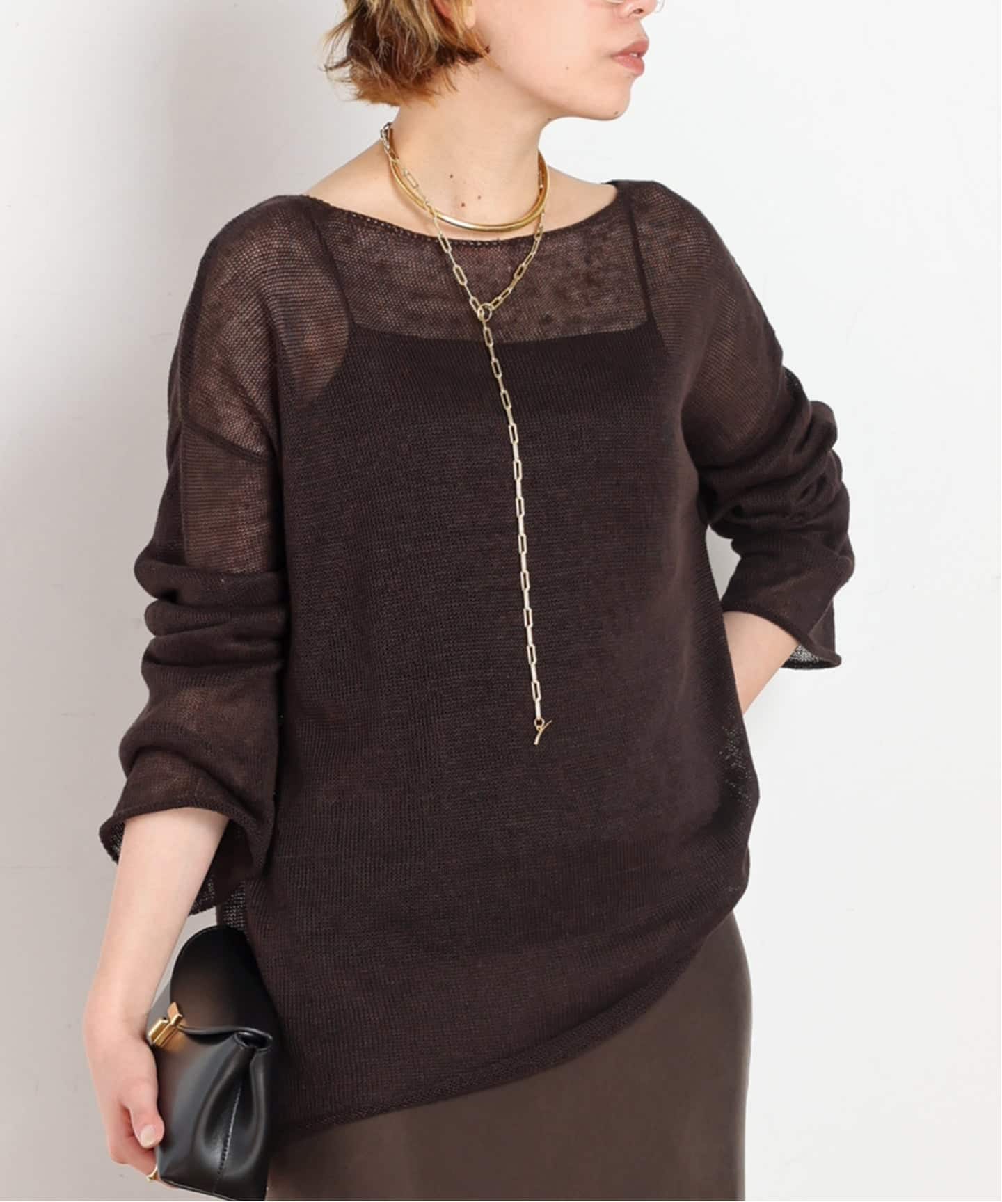 LINO シアープルオーバー（ニット／セーター）｜AP STUDIO（エーピー