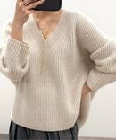 【LIBERADD/リベラド】V-NECK KNIT
