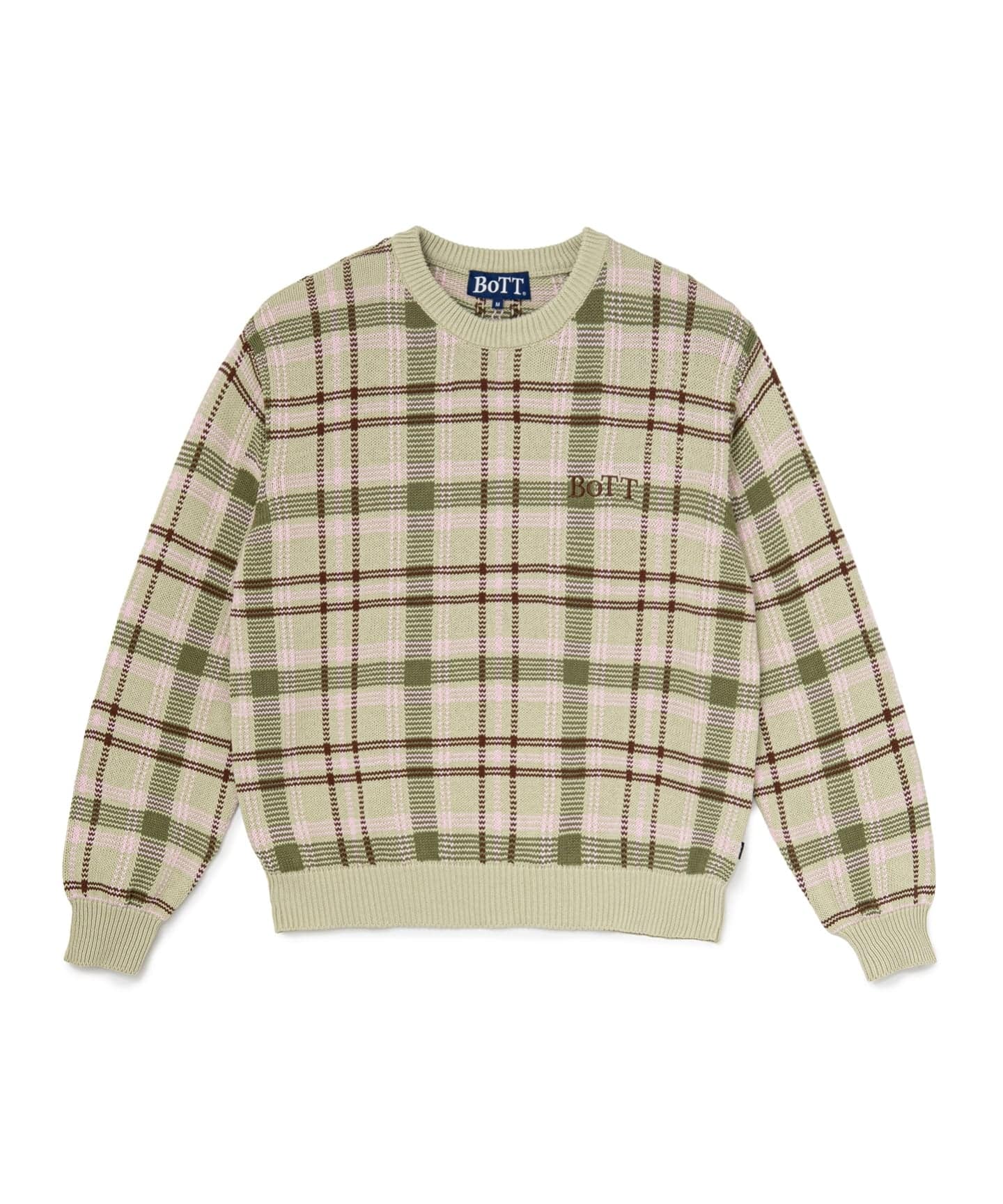 BoTT / ボット Checked Knit（ニット／セーター）｜WISM（ウィズム）の
