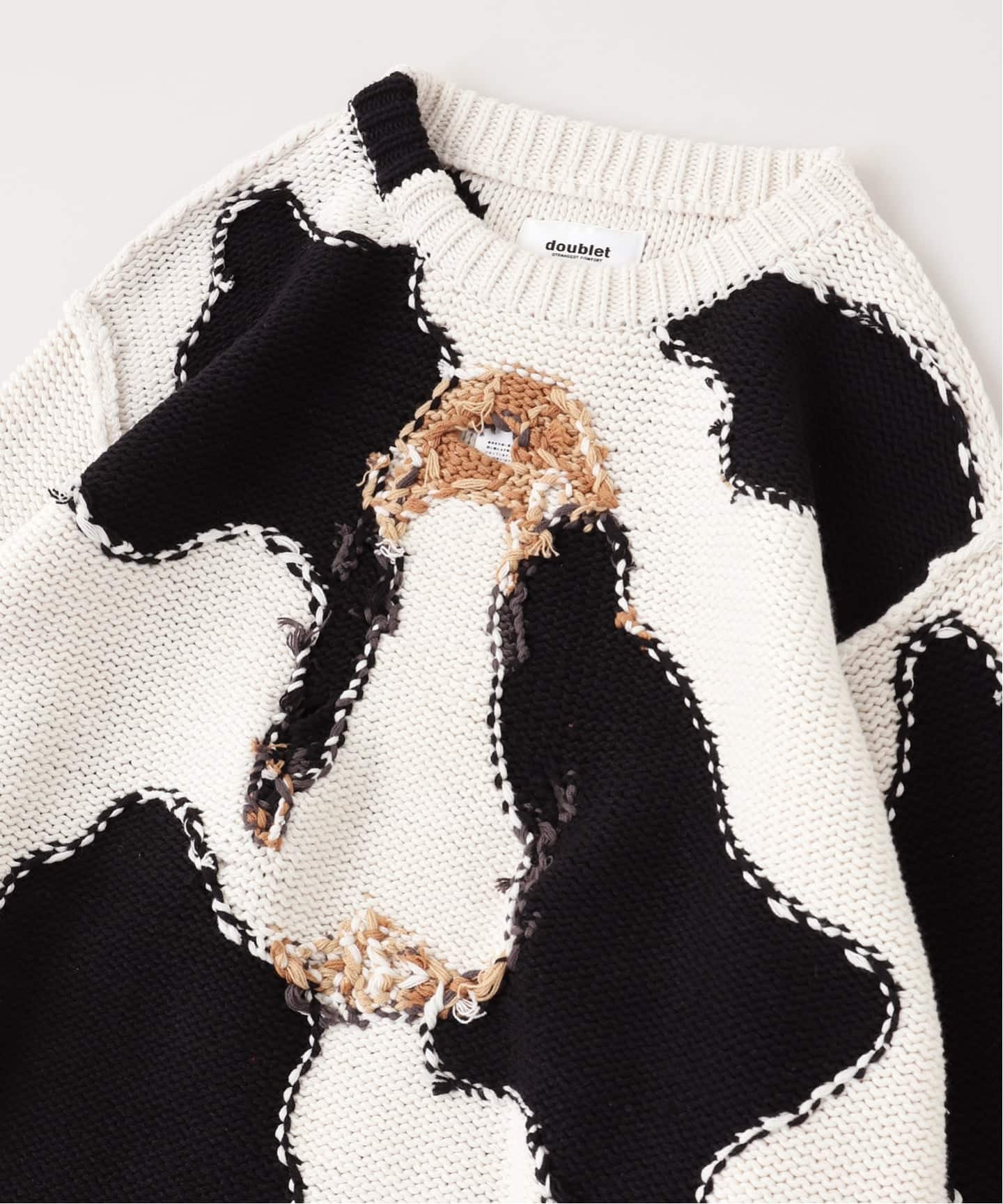 doublet / ダブレット ACTING COW KNIT PULLOVER（ニット／セーター