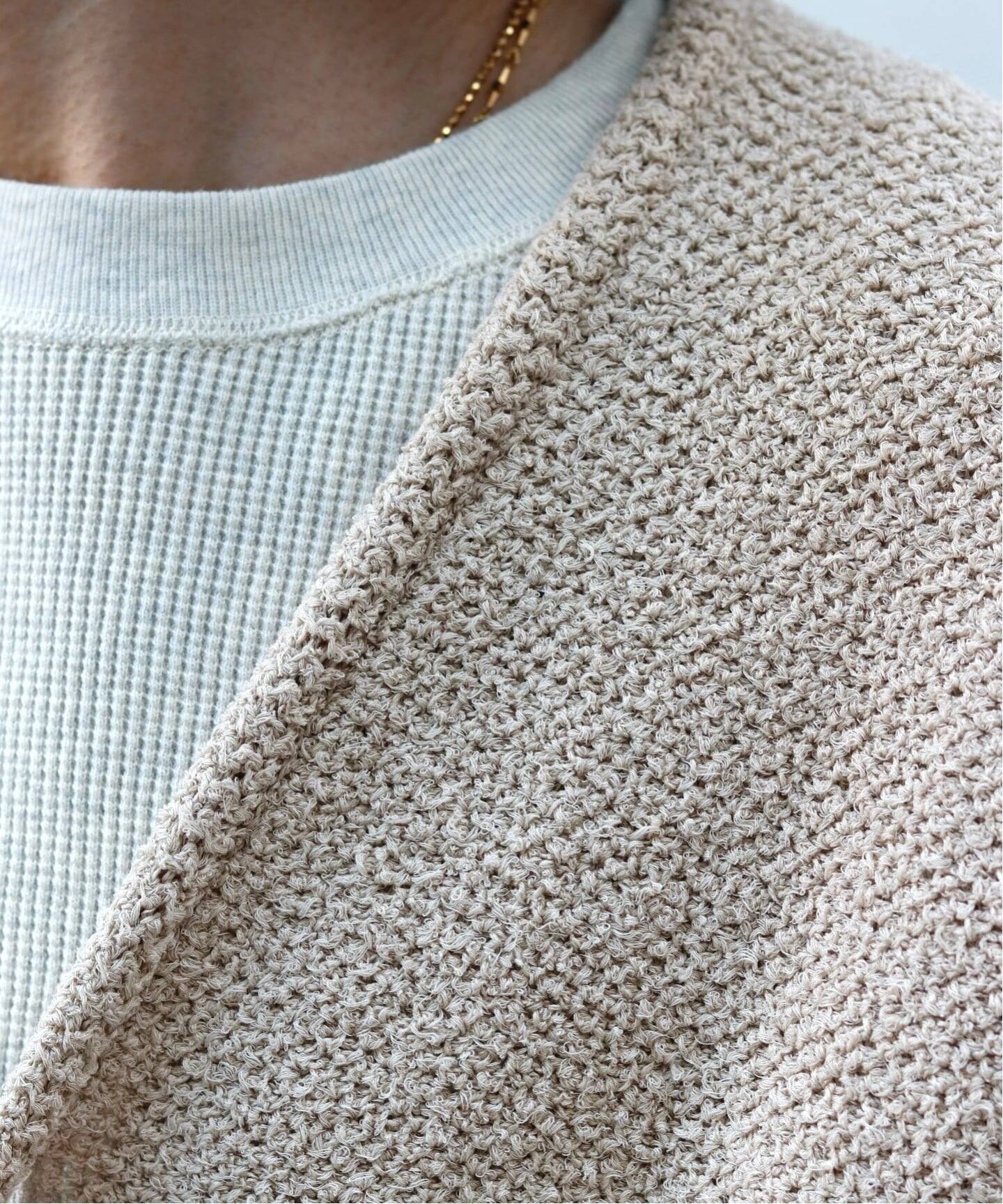 UNUSED / アンユーズド US2552 HONEYCOMB CARDIGAN（カーディガン