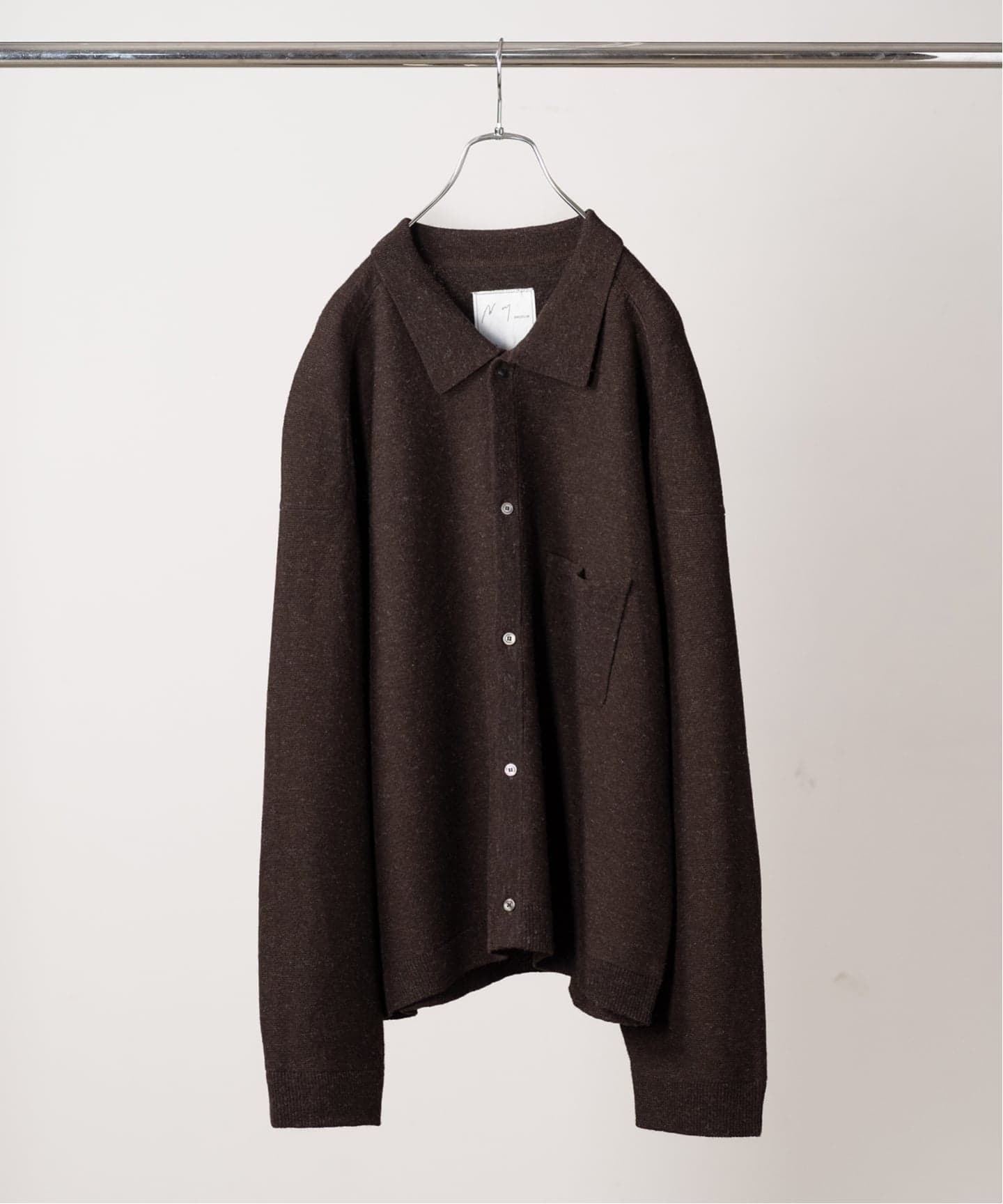 ANCELLM / アンセルム SHETLAND WOOL KNIT SHIRT（ニット／セーター