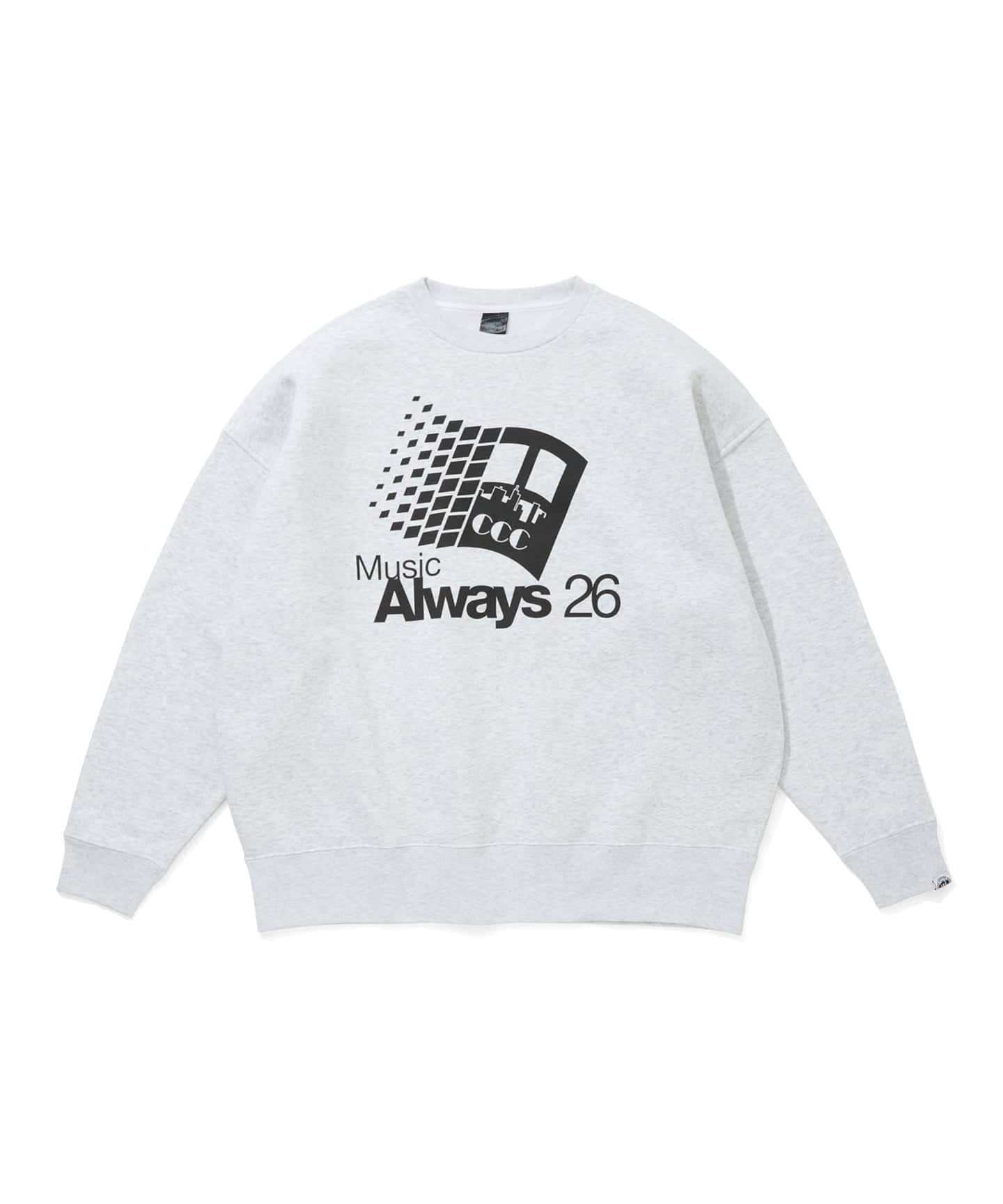 CCC*IS-NESS SWEATSHIRT MUSIC ALWAYS（スウェット）｜WISM（ウィズム