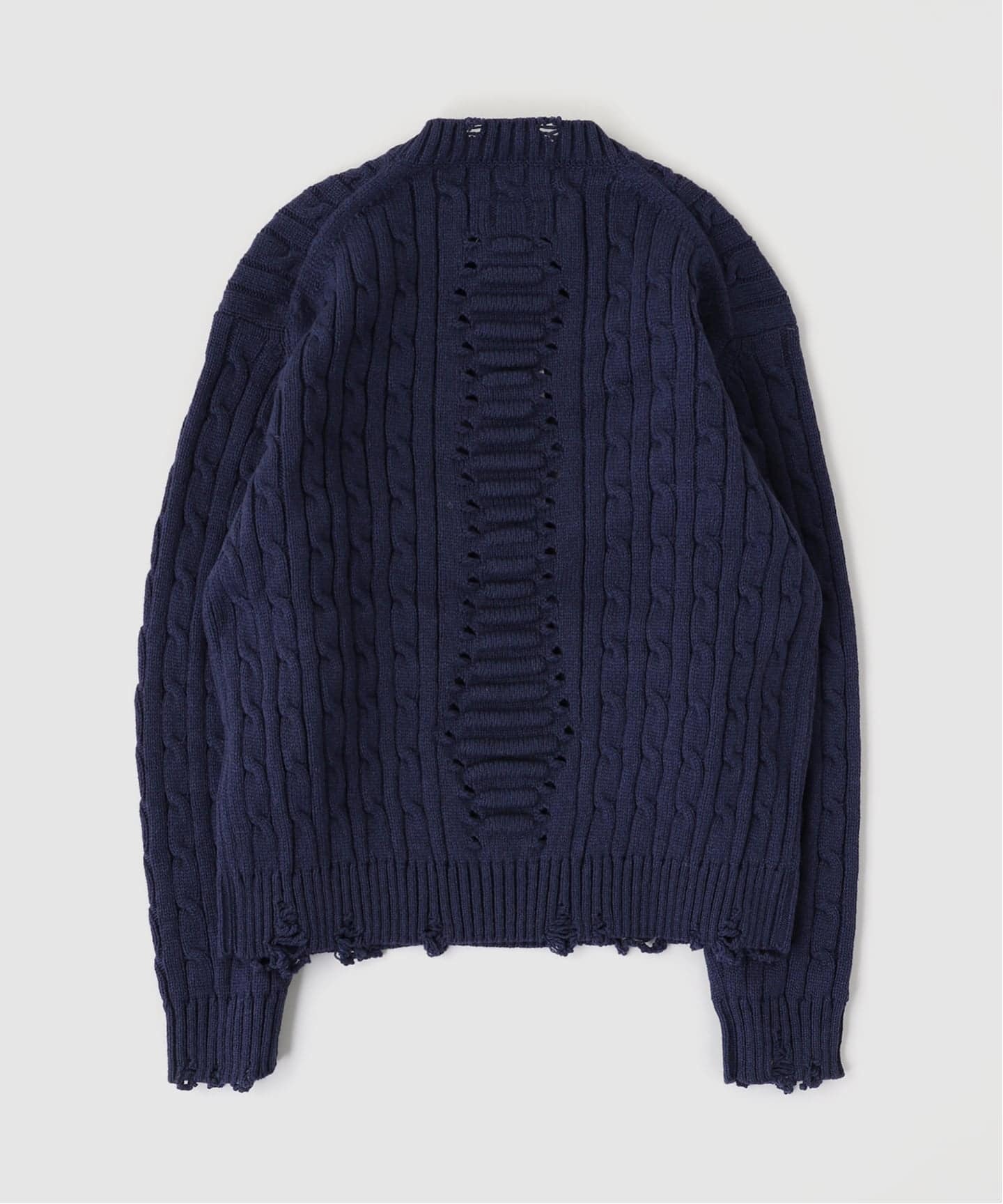doublet / ダブレット RIB CAGE CABLE KNIT PULLOVER（ニット