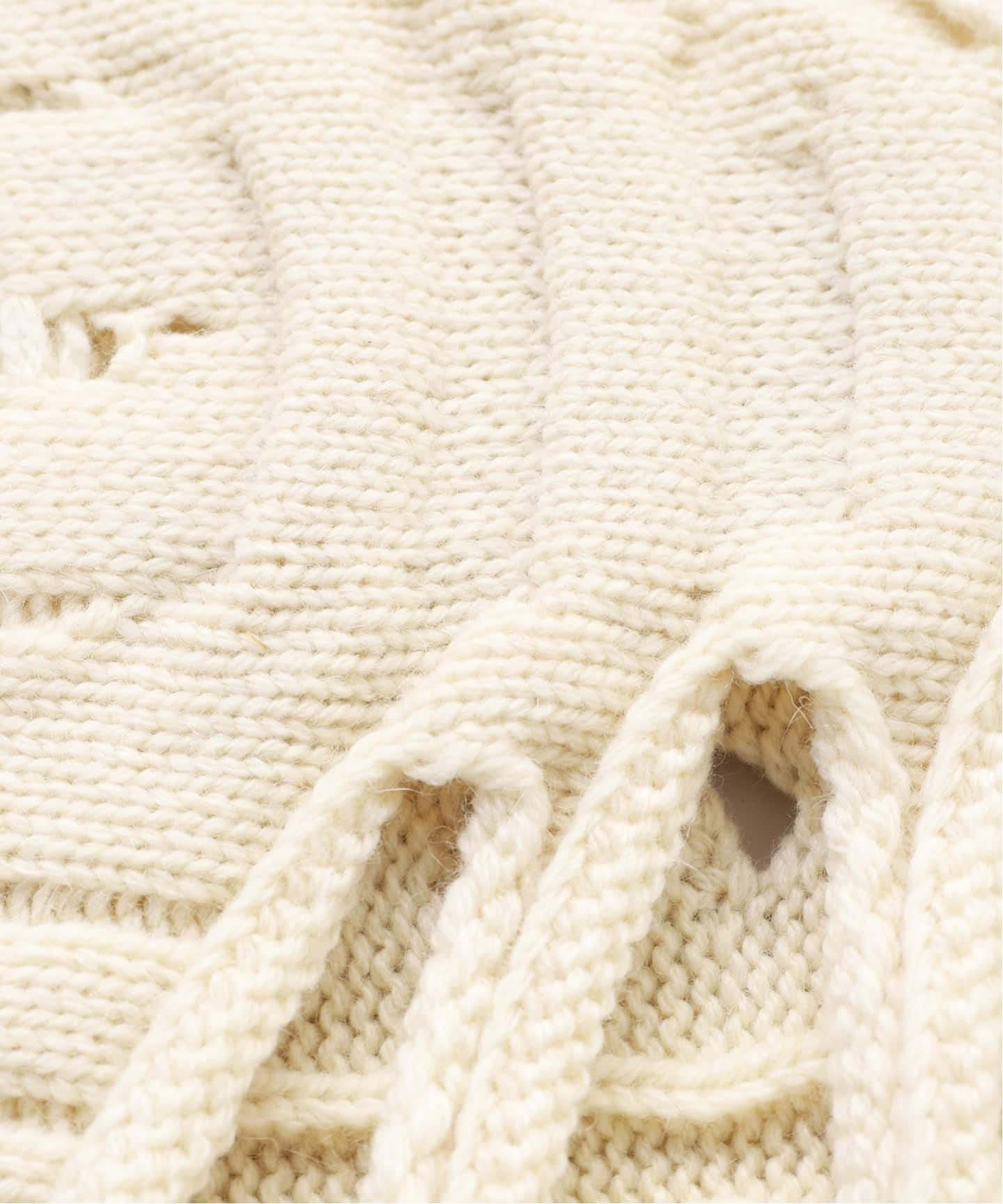 doublet / ダブレット RIB CAGE CABLE KNIT PULLOVER（ニット