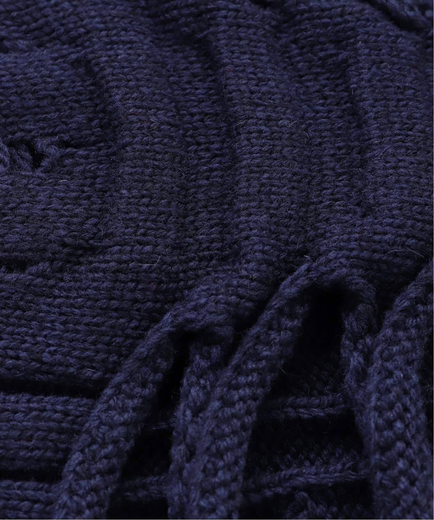doublet / ダブレット RIB CAGE CABLE KNIT PULLOVER（ニット