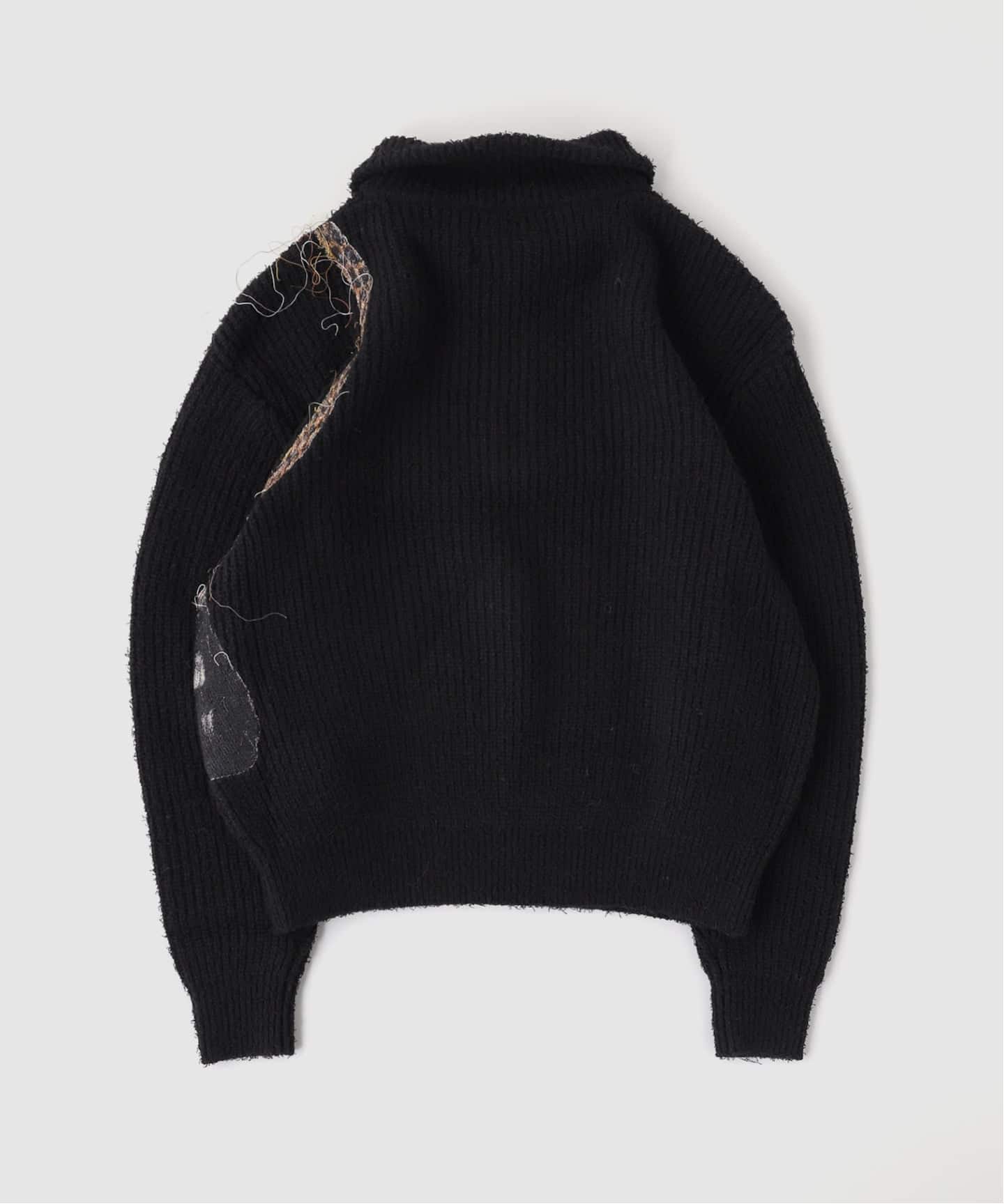 doublet / ダブレット TROMPE L'OEIL EMBROIDERY HALF ZI（ニット
