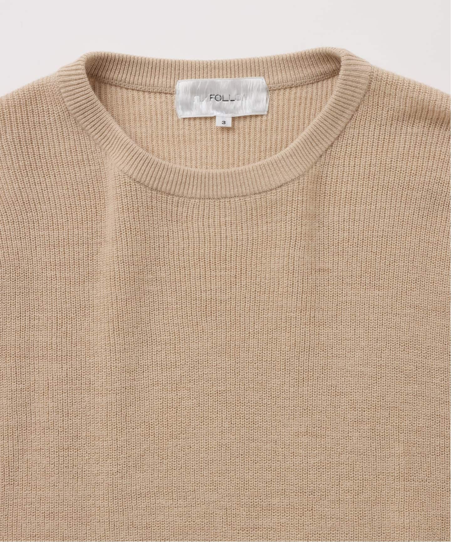 予約》【FOLL / フォル】suvin cotton fine wool wardrobe sweater