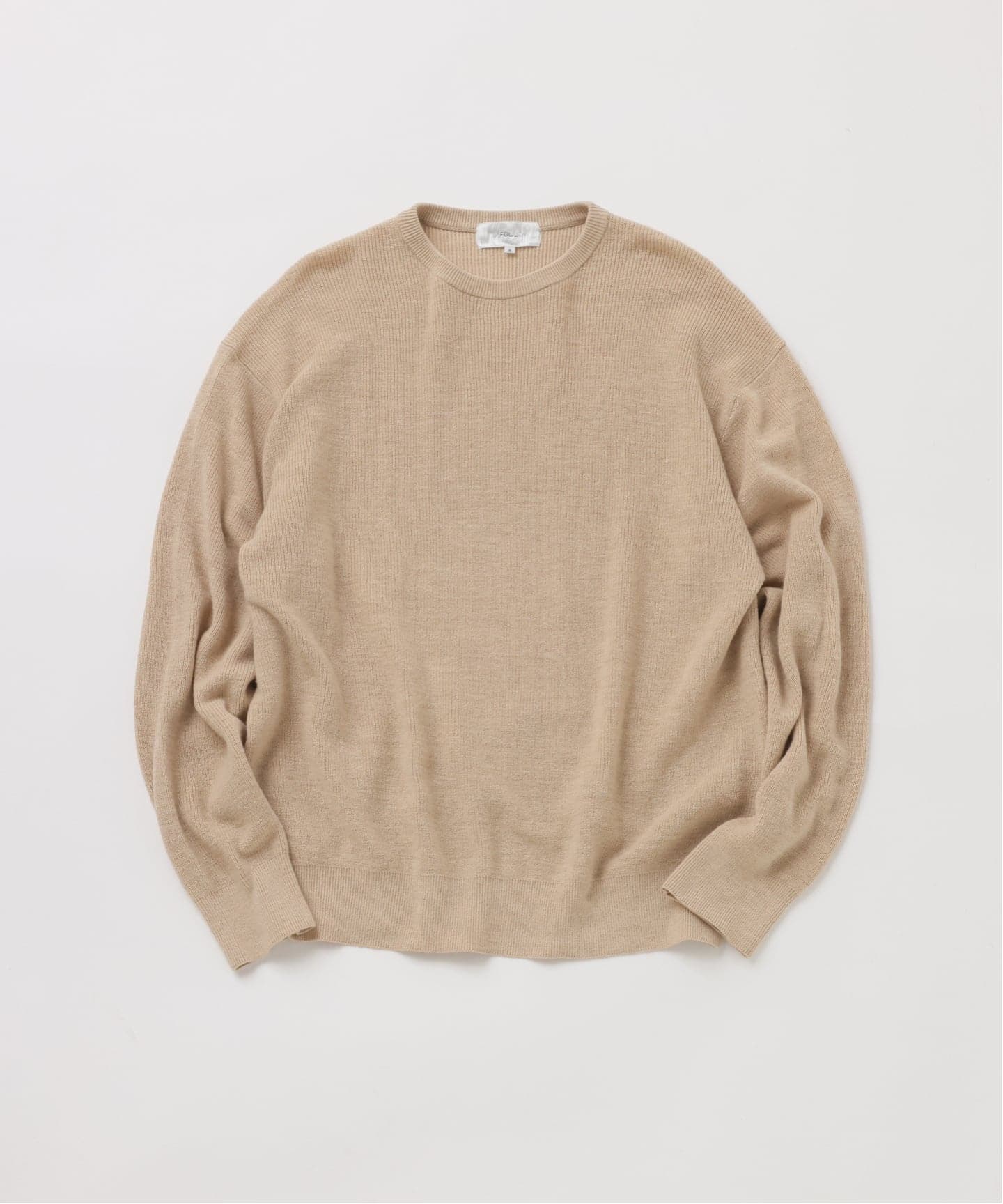 予約》【FOLL / フォル】suvin cotton fine wool wardrobe sweater