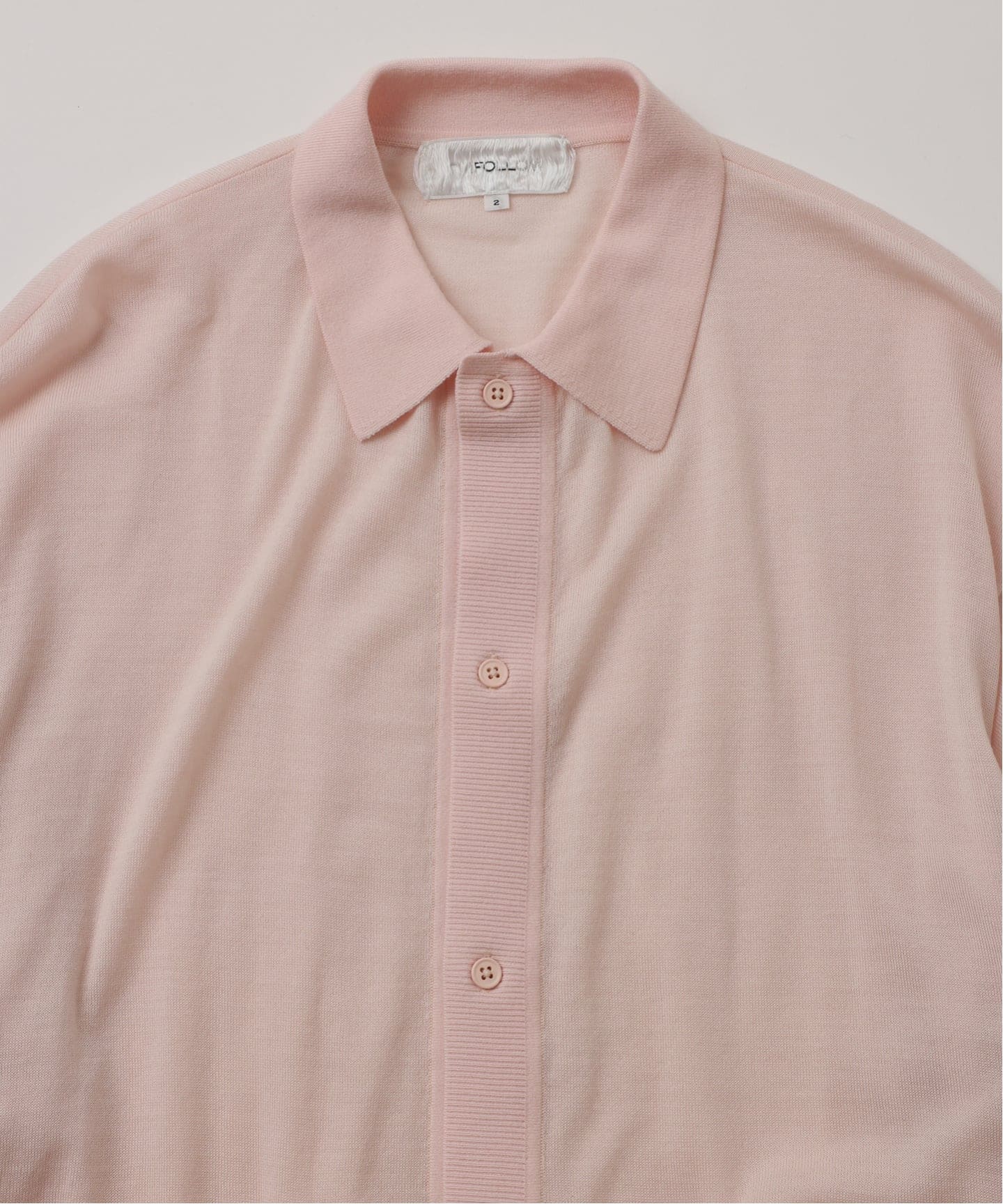 FOLL / フォル】washable wool knit shirt（ニット／セーター