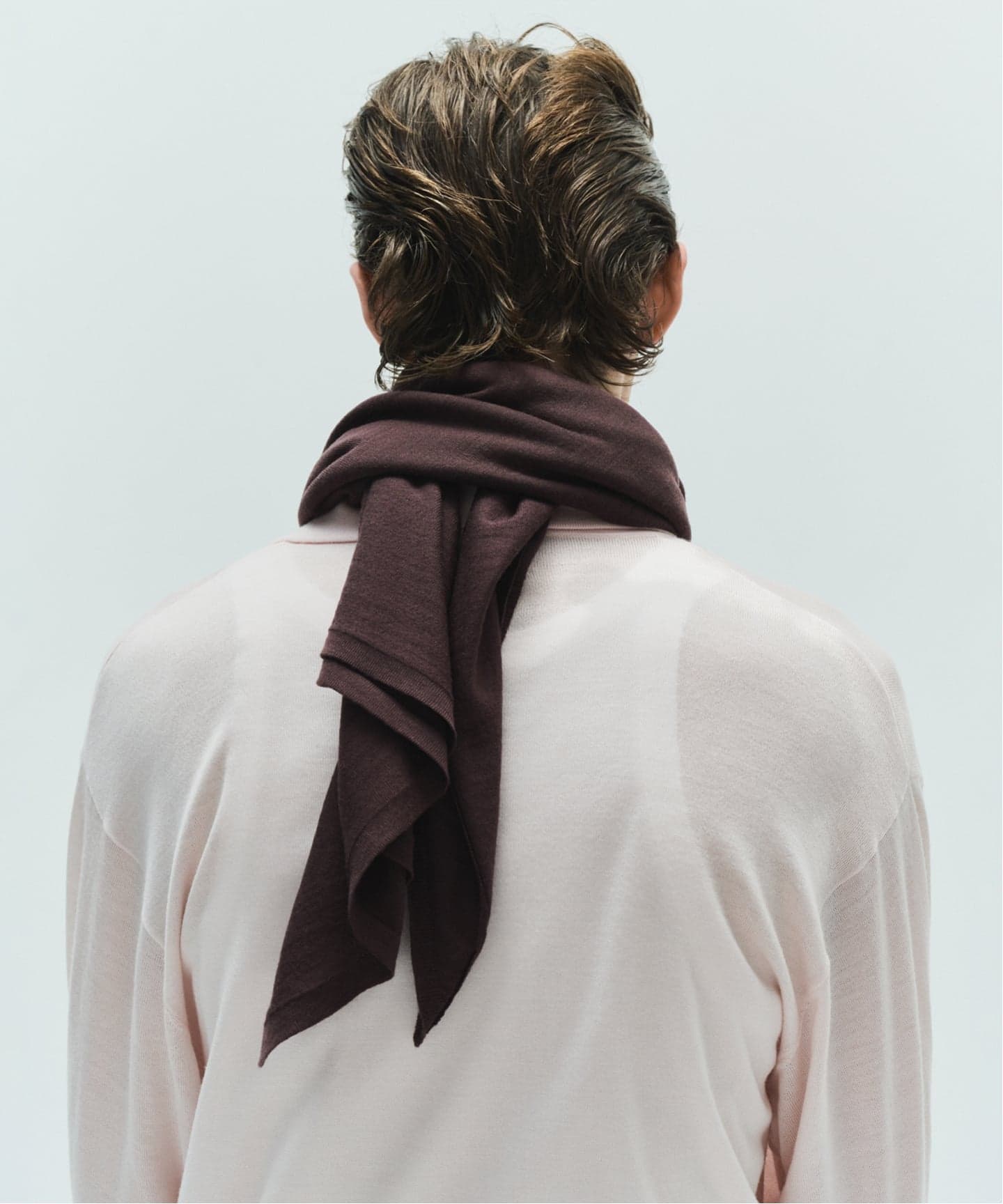 予約》【FOLL / フォル】washable wool big scarf（スカーフ／バンダナ