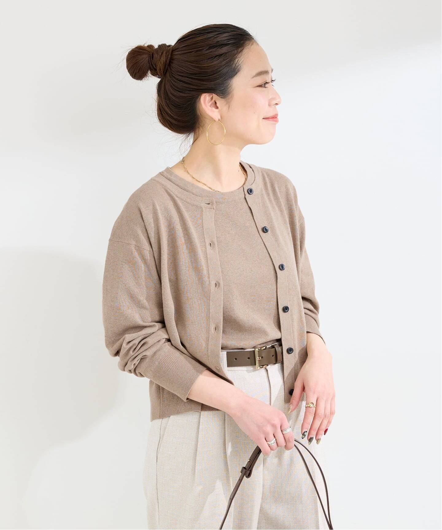 2枚セット》手洗い可 / ニットアンサンブル（アンサンブル）｜B.C