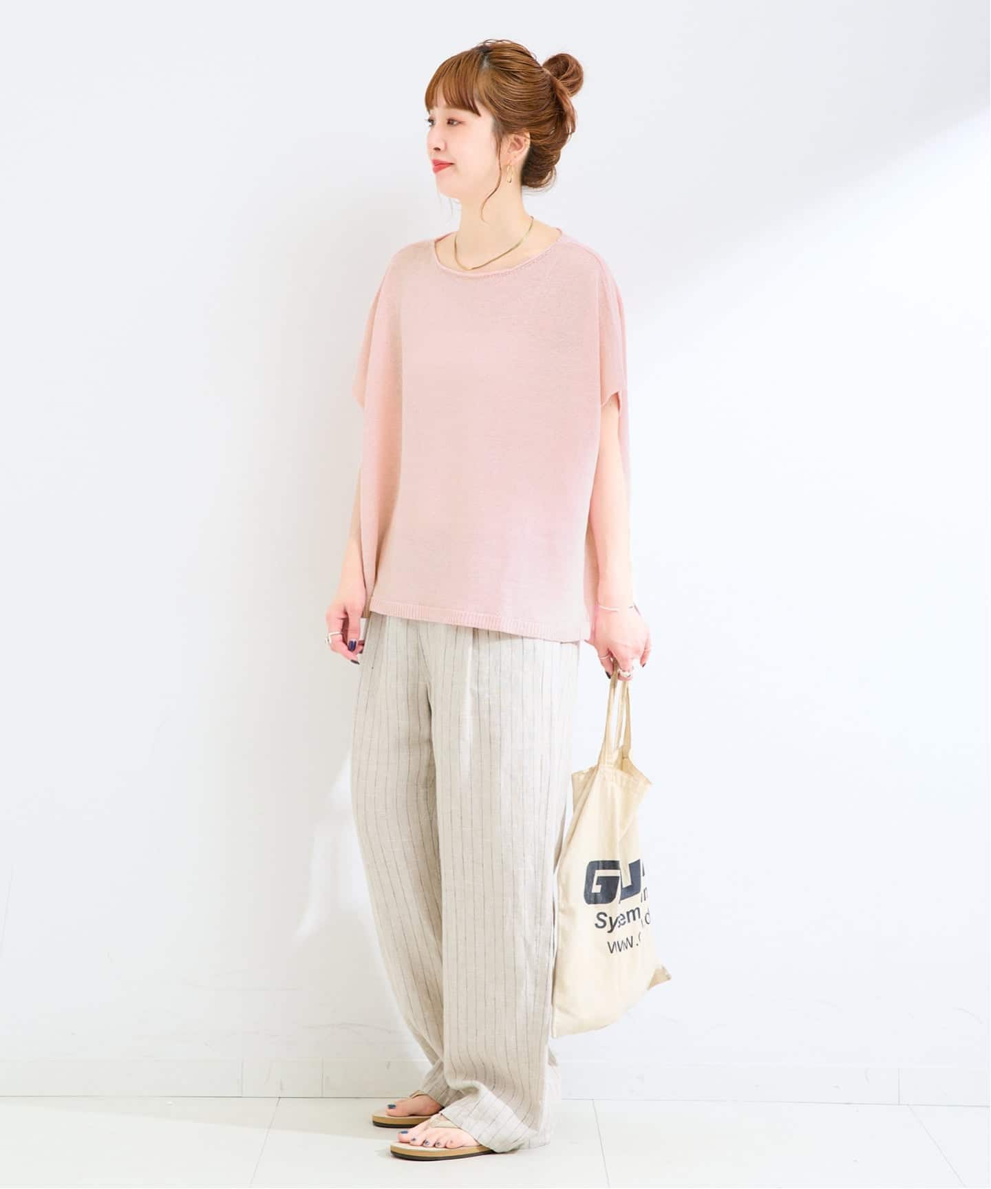 FRAMeWORK◆ポンチョプルオーバー2 手洗い可 / FRENCH ICY LINEN ポンチョプルオーバー（ニット／セーター