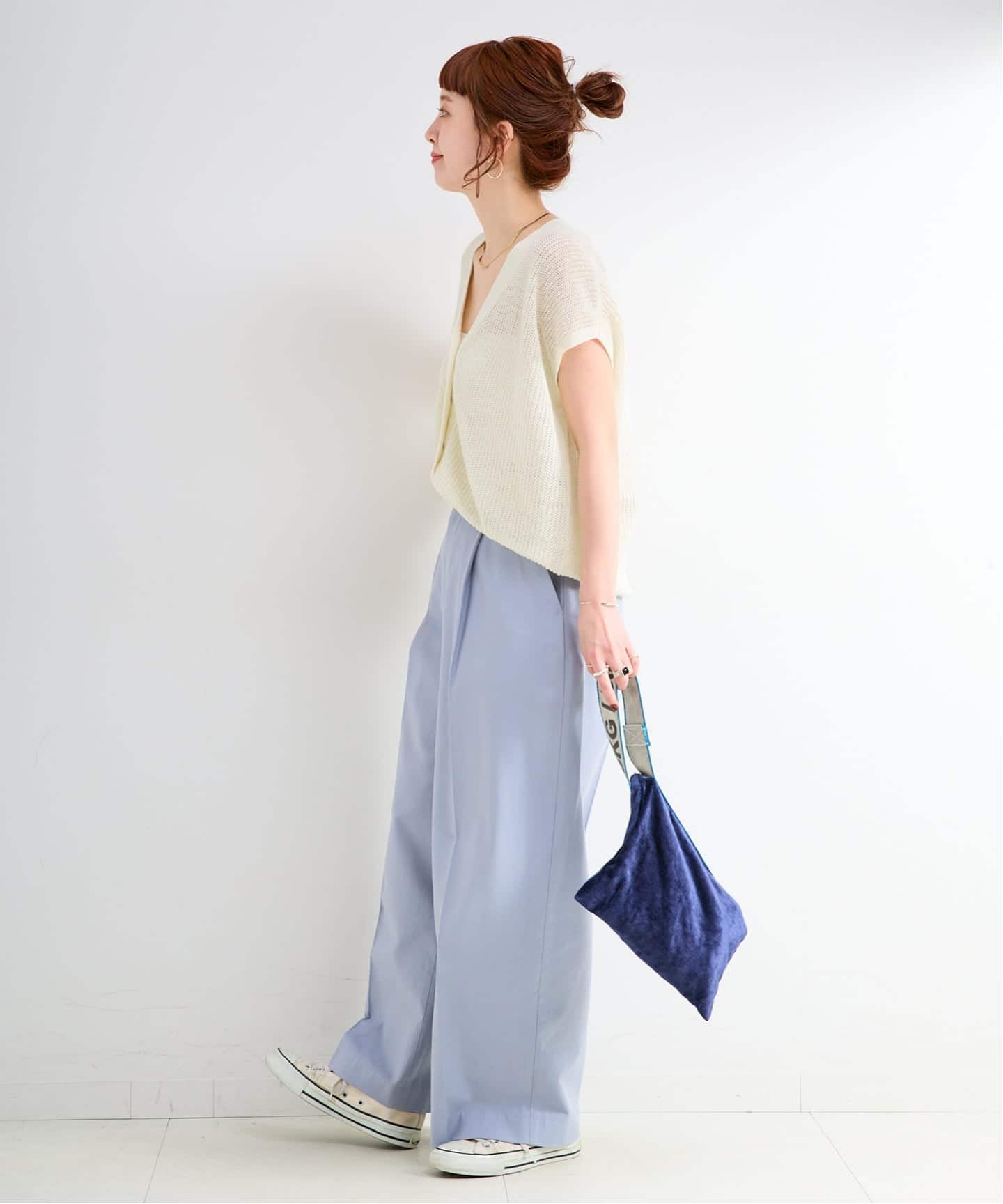 手洗い可 / FRENCH ICY LINEN 畦ベスト（ベスト）｜B.C STOCK（ベー