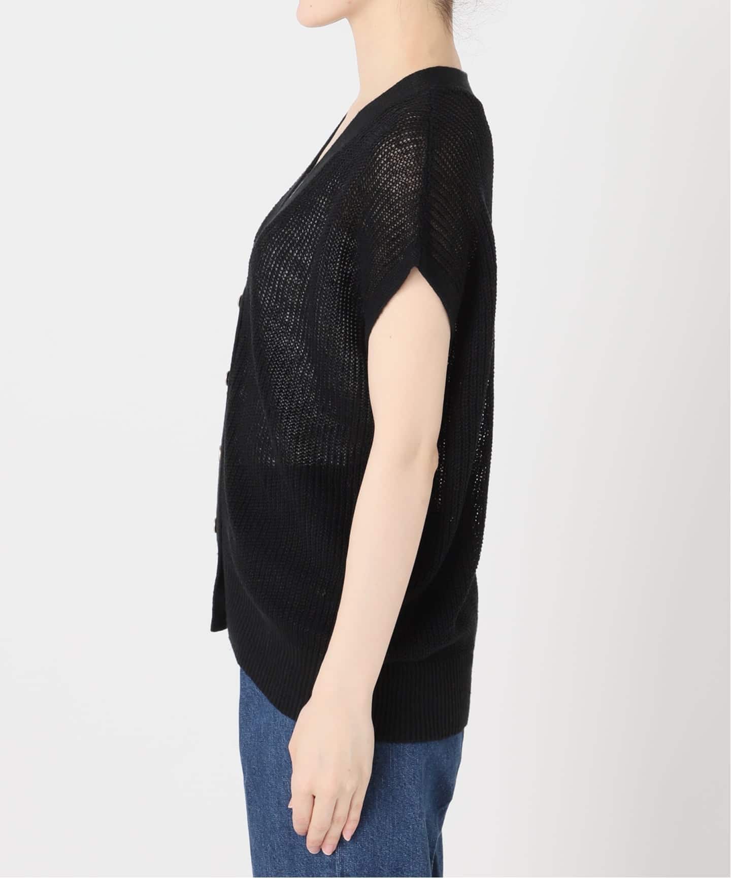 手洗い可 / FRENCH ICY LINEN 畦ベスト（ベスト）｜B.C STOCK（ベー
