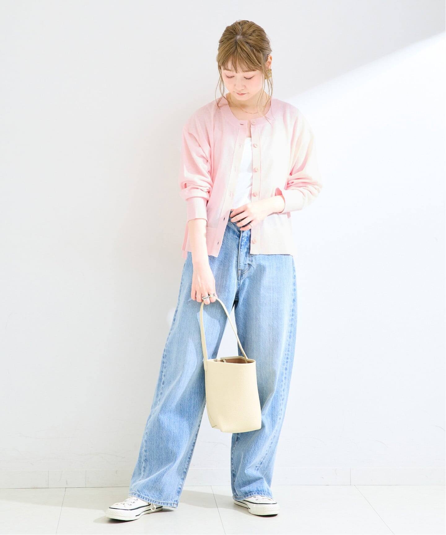 追加》【WEB限定】手洗い可 / ハイツイストクルーカーディガン