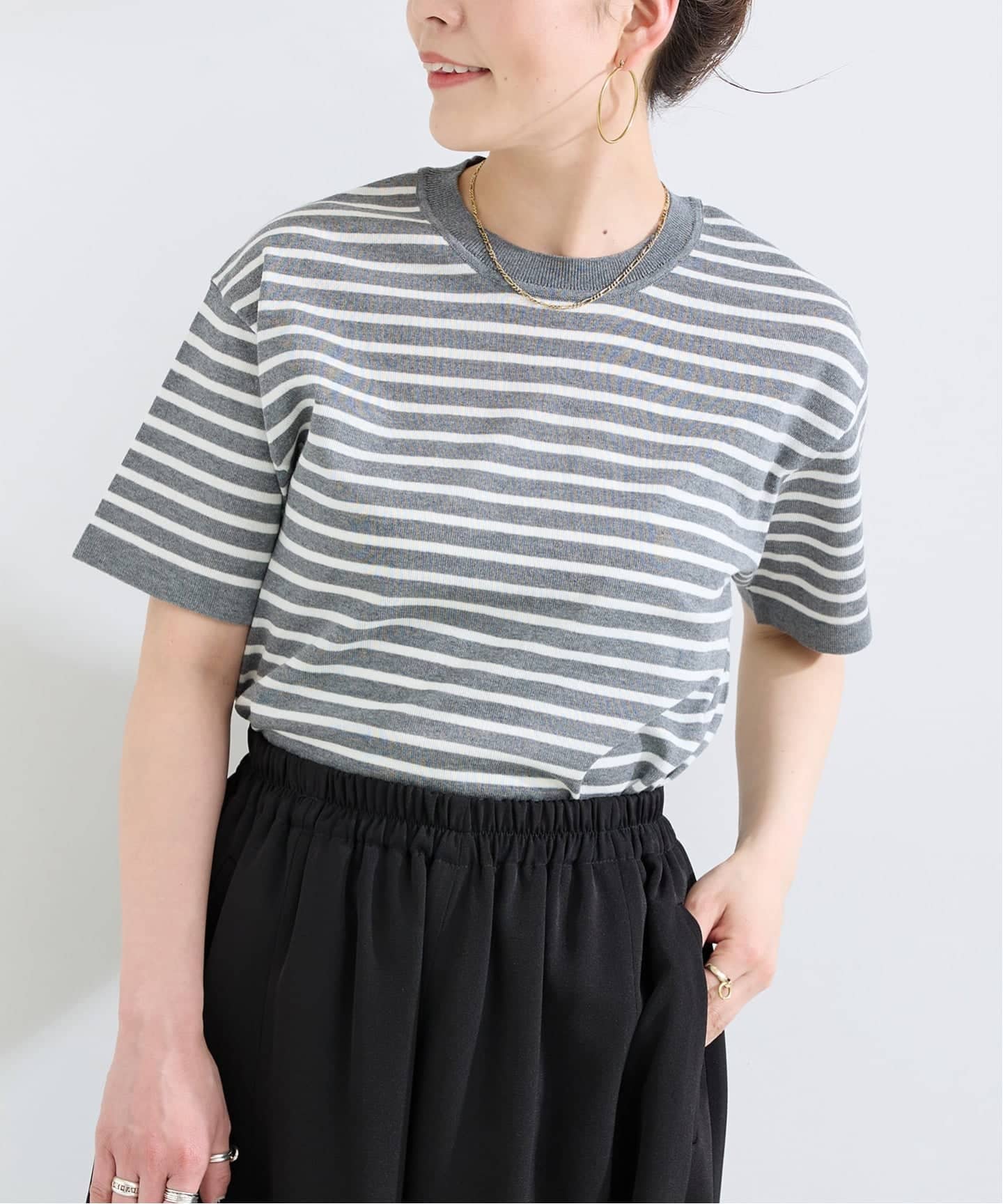手洗い可 / ニットTシャツ（ニット／セーター）｜B.C STOCK（ベーセー