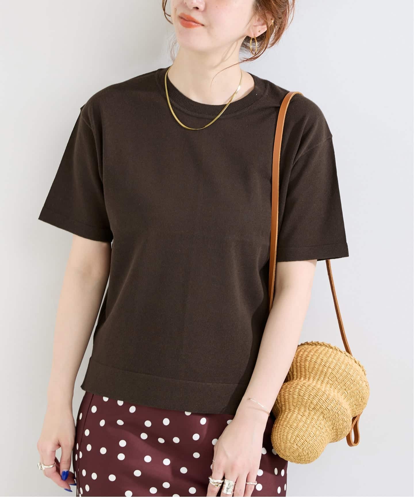 手洗い可 / ニットTシャツ（ニット／セーター）｜B.C STOCK（ベーセー
