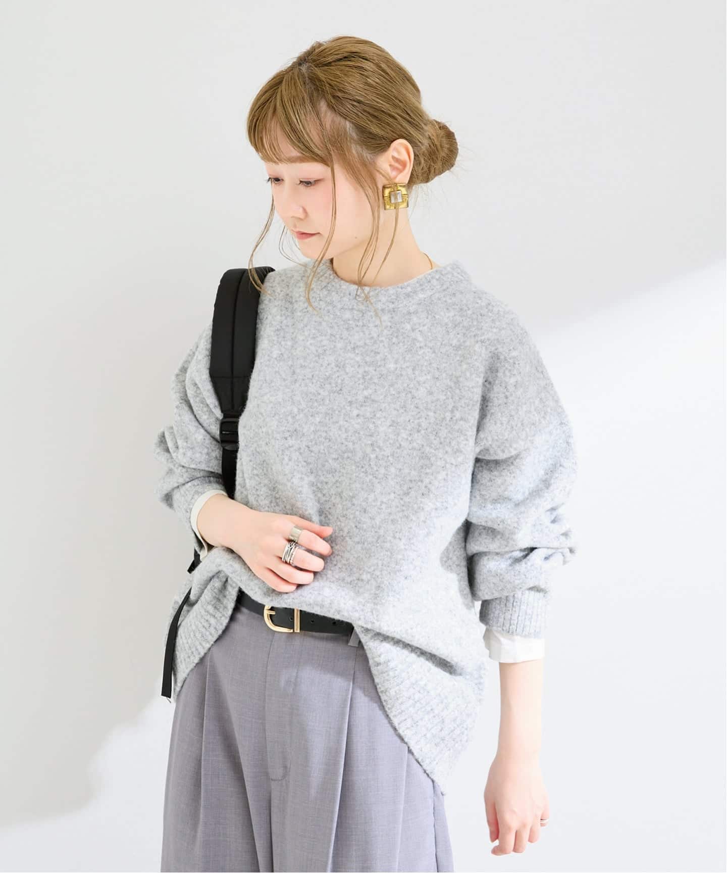 追加2予約》【一部WEB限定カラーあり】手洗い可 / WOOLMIXクルーネック