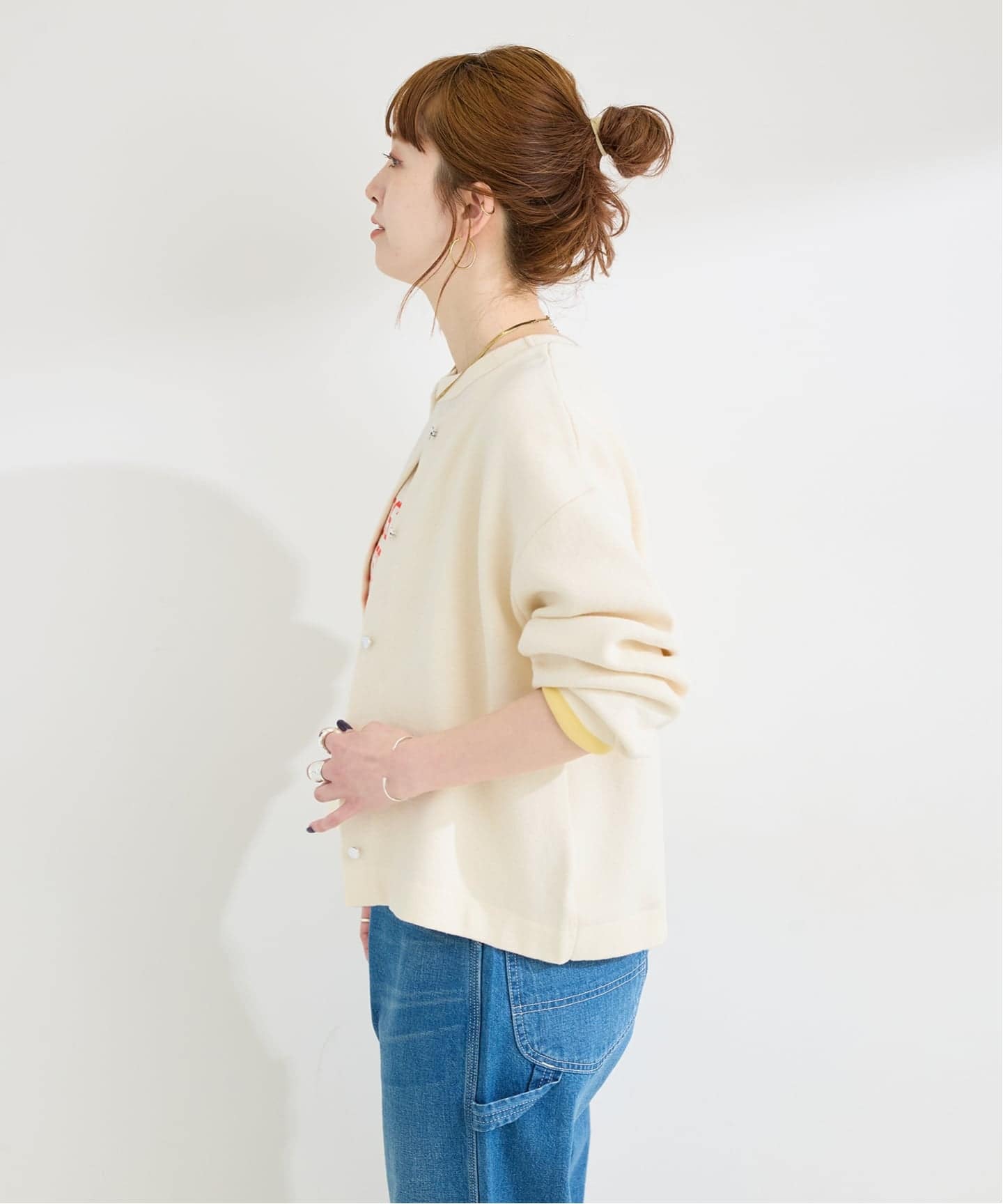 手洗い可 / 配色ニットカーディガン（カーディガン）｜B.C STOCK（ベー