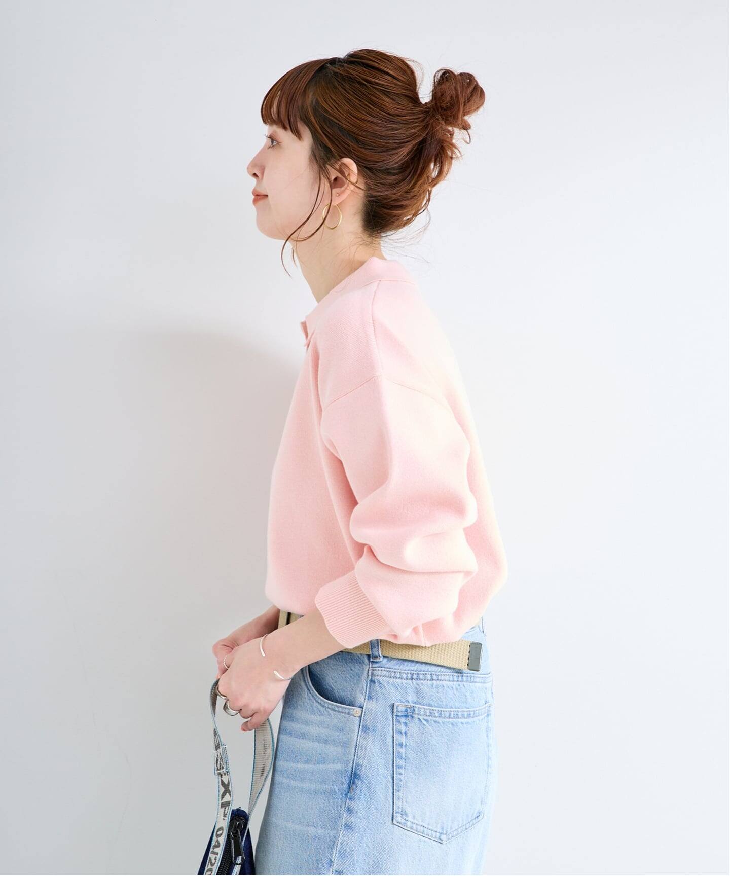 手洗い可 / 襟付きスキッパーニット（ニット／セーター）｜B.C STOCK