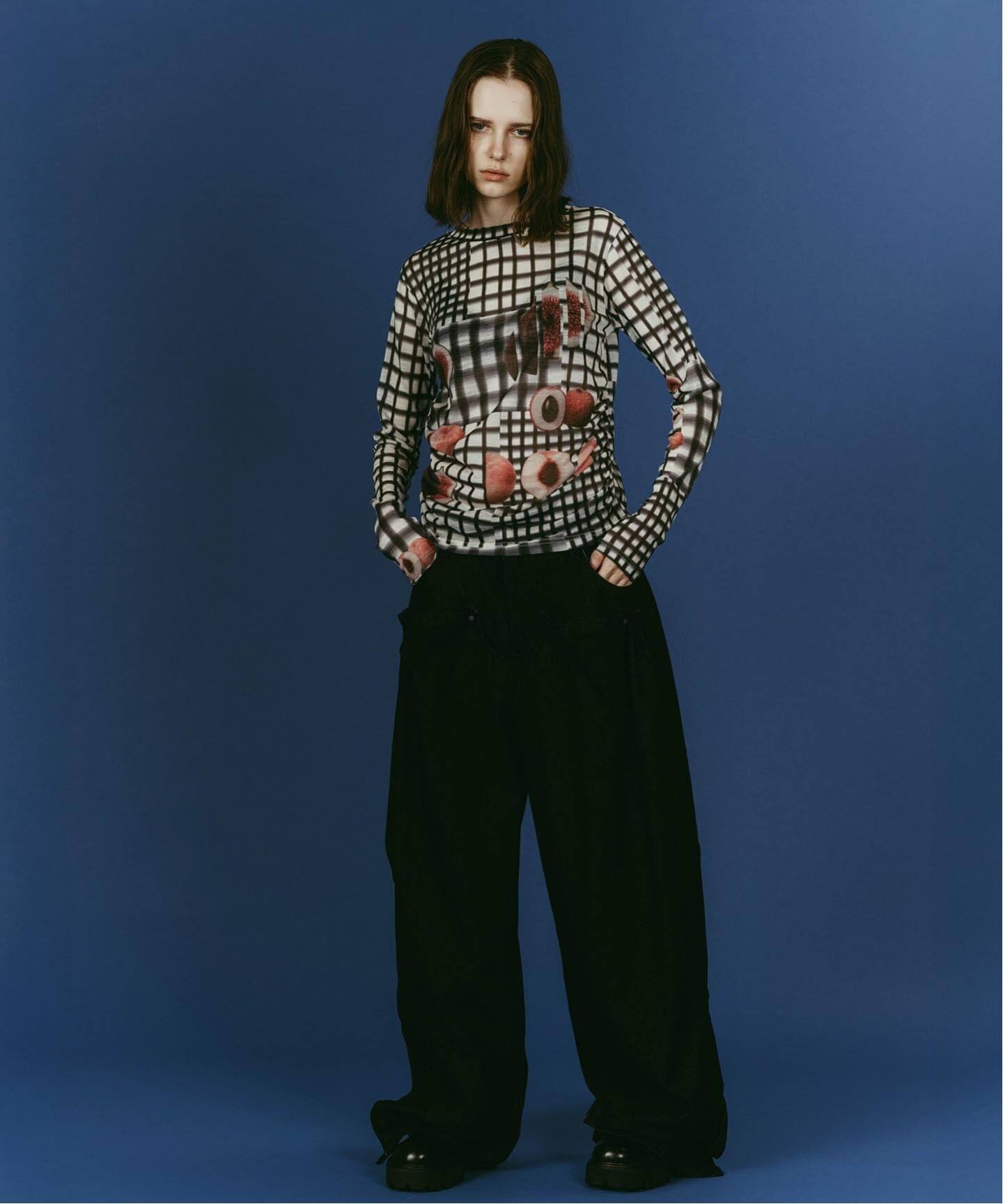 Knuth Marf/クヌースマーフ fruit-check print knit（Tシャツ