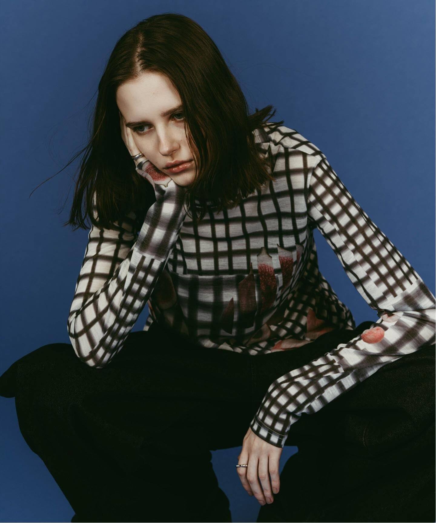 Knuth Marf/クヌースマーフ fruit-check print knit（Tシャツ