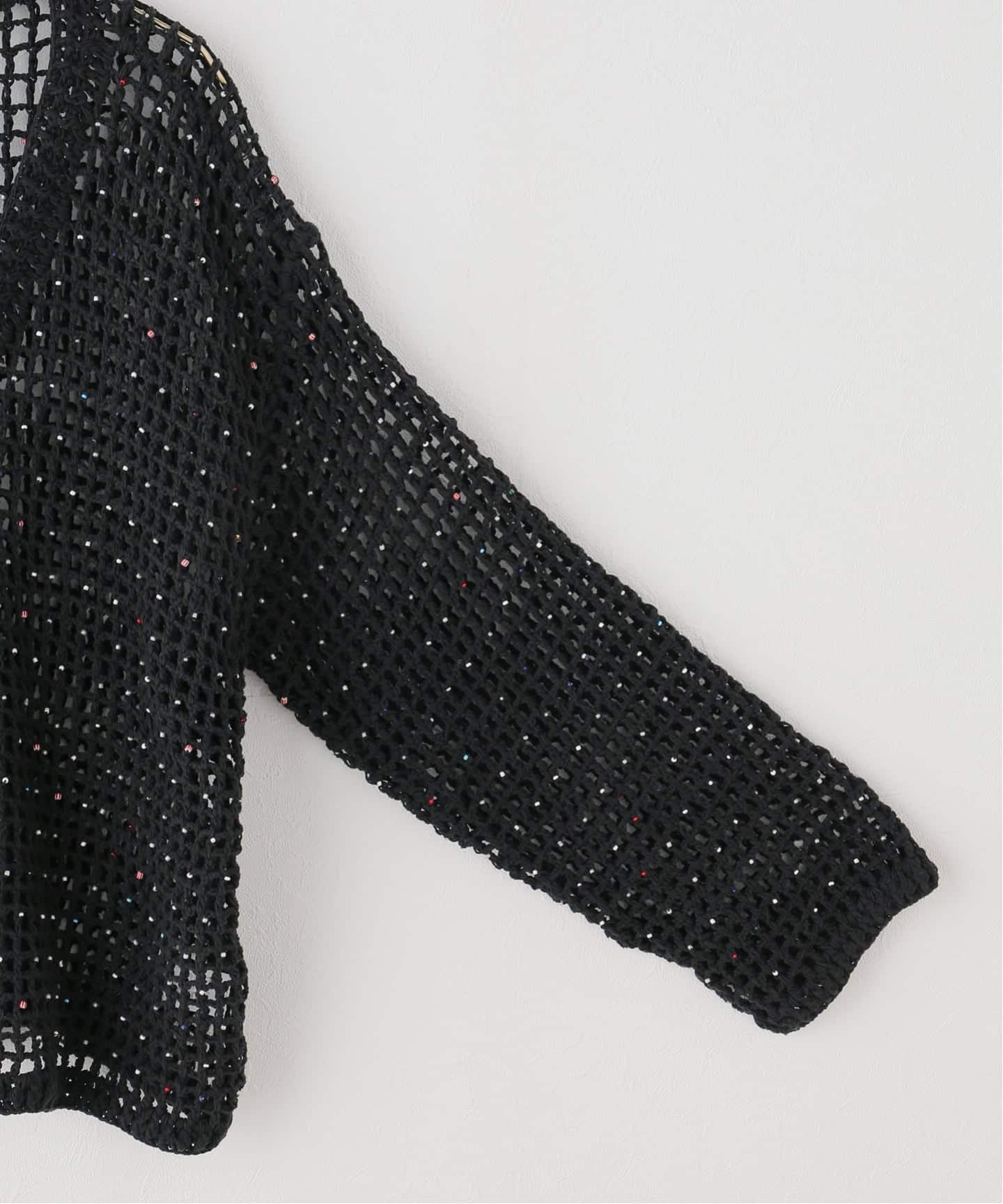 24AW macmahon knitting mills カーディガン クロシェ MacMahon Knitting Mills / マクマホンニッティングミルズ Beaded Mesh
