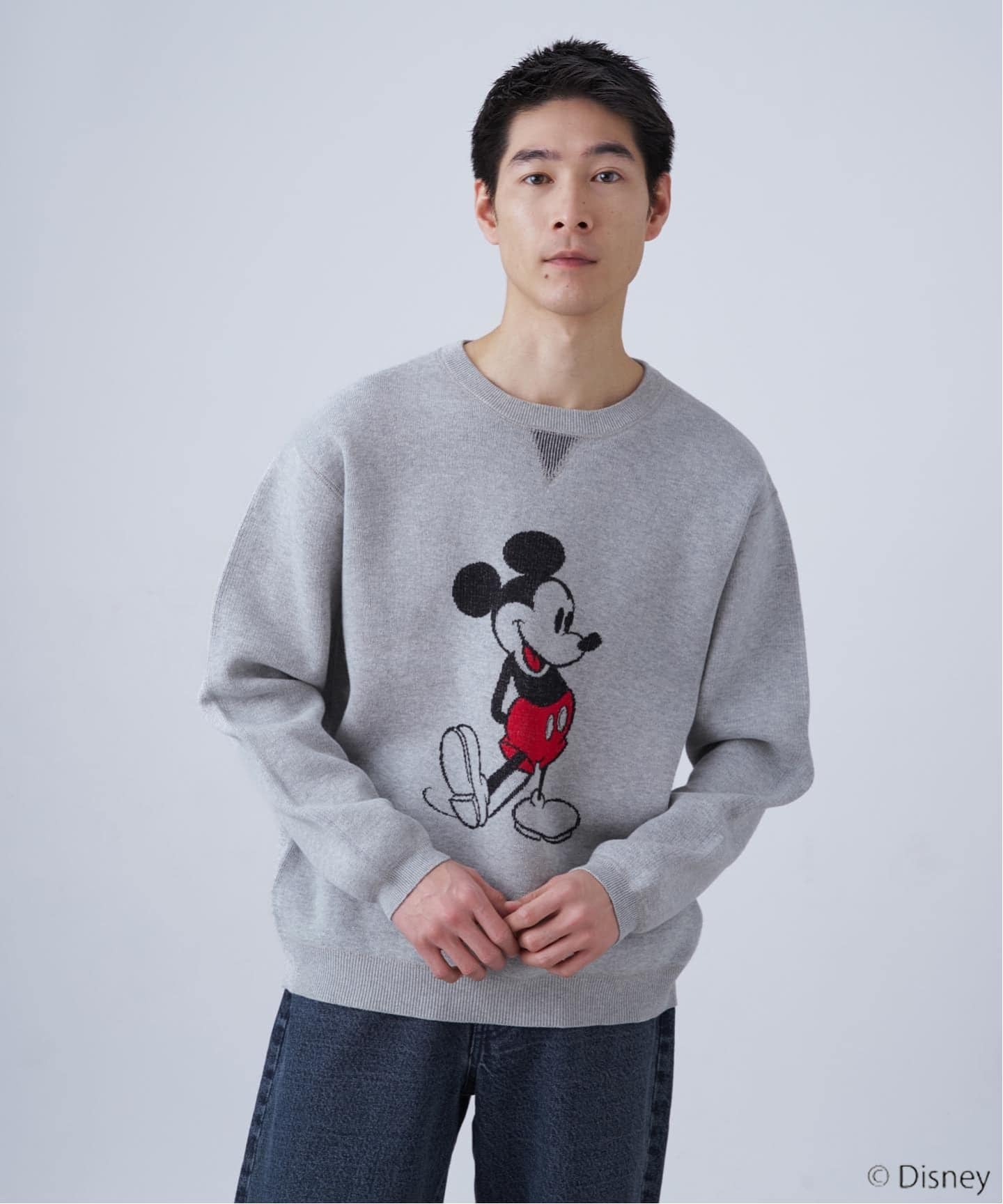 MICKEY/ミッキー/スウェットライクニット（ニット／セーター）｜B.C