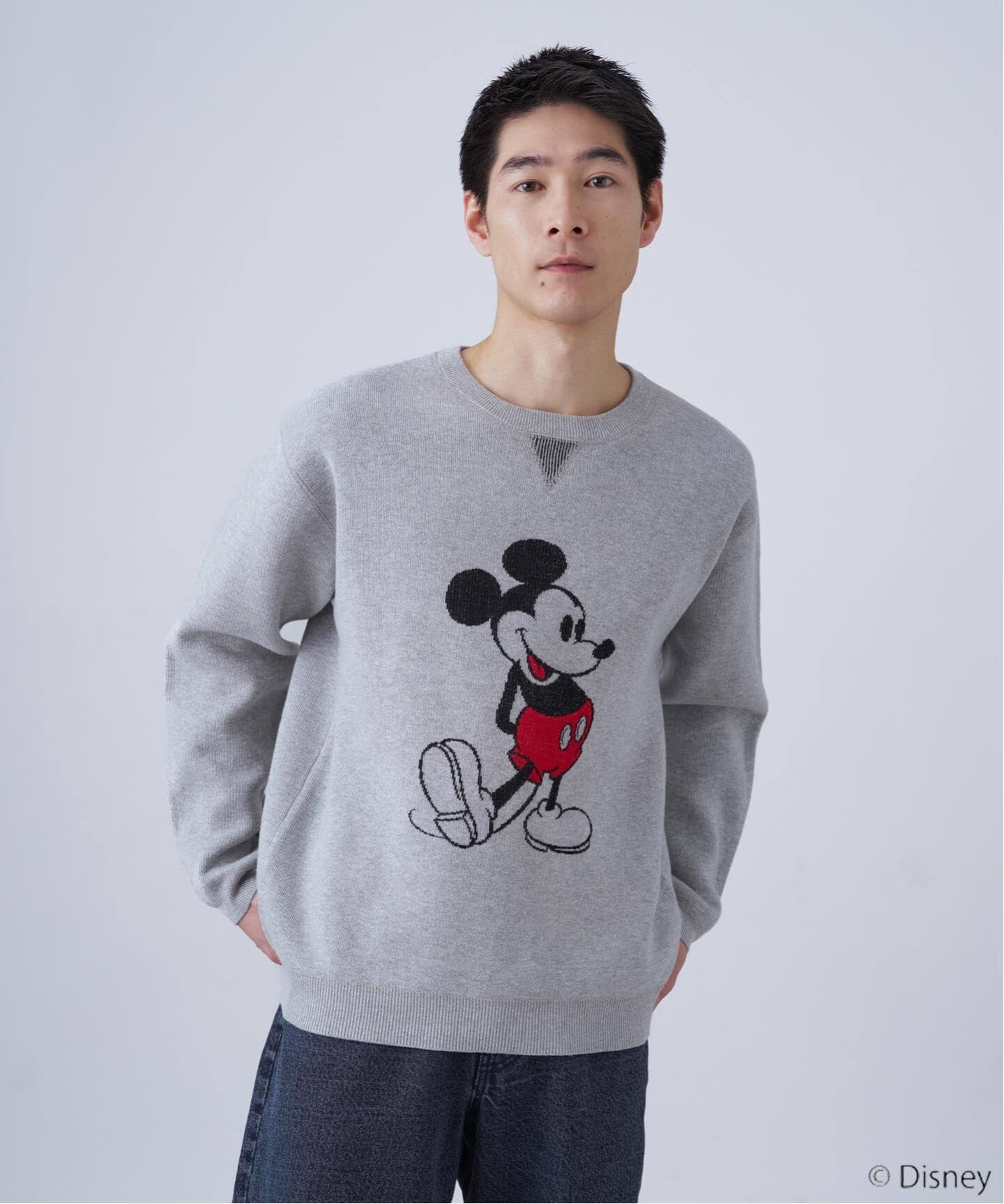 MICKEY/ミッキー/スウェットライクニット（ニット／セーター）｜B.C