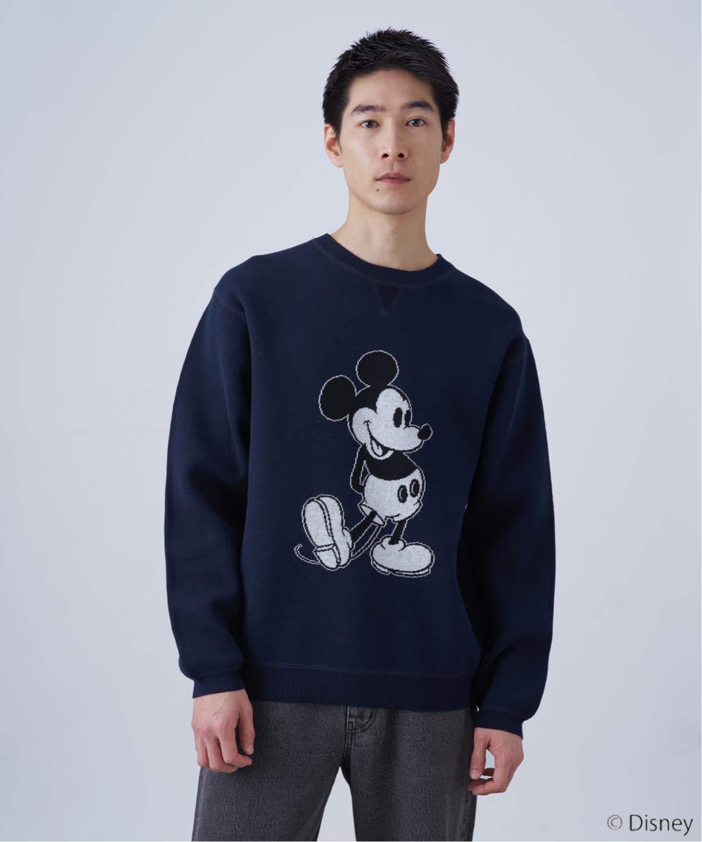 MICKEY/ミッキー/スウェットライクニット（ニット／セーター）｜B.C