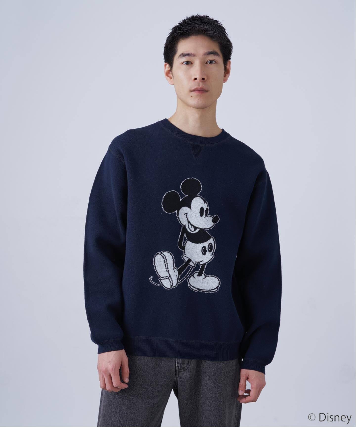 MICKEY/ミッキー/スウェットライクニット（ニット／セーター）｜B.C 