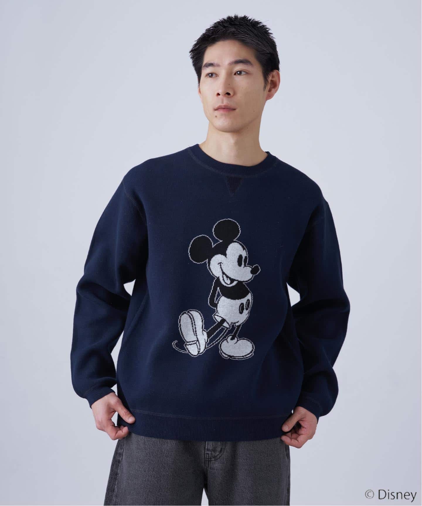 MICKEY/ミッキー/スウェットライクニット（ニット／セーター）｜B.C